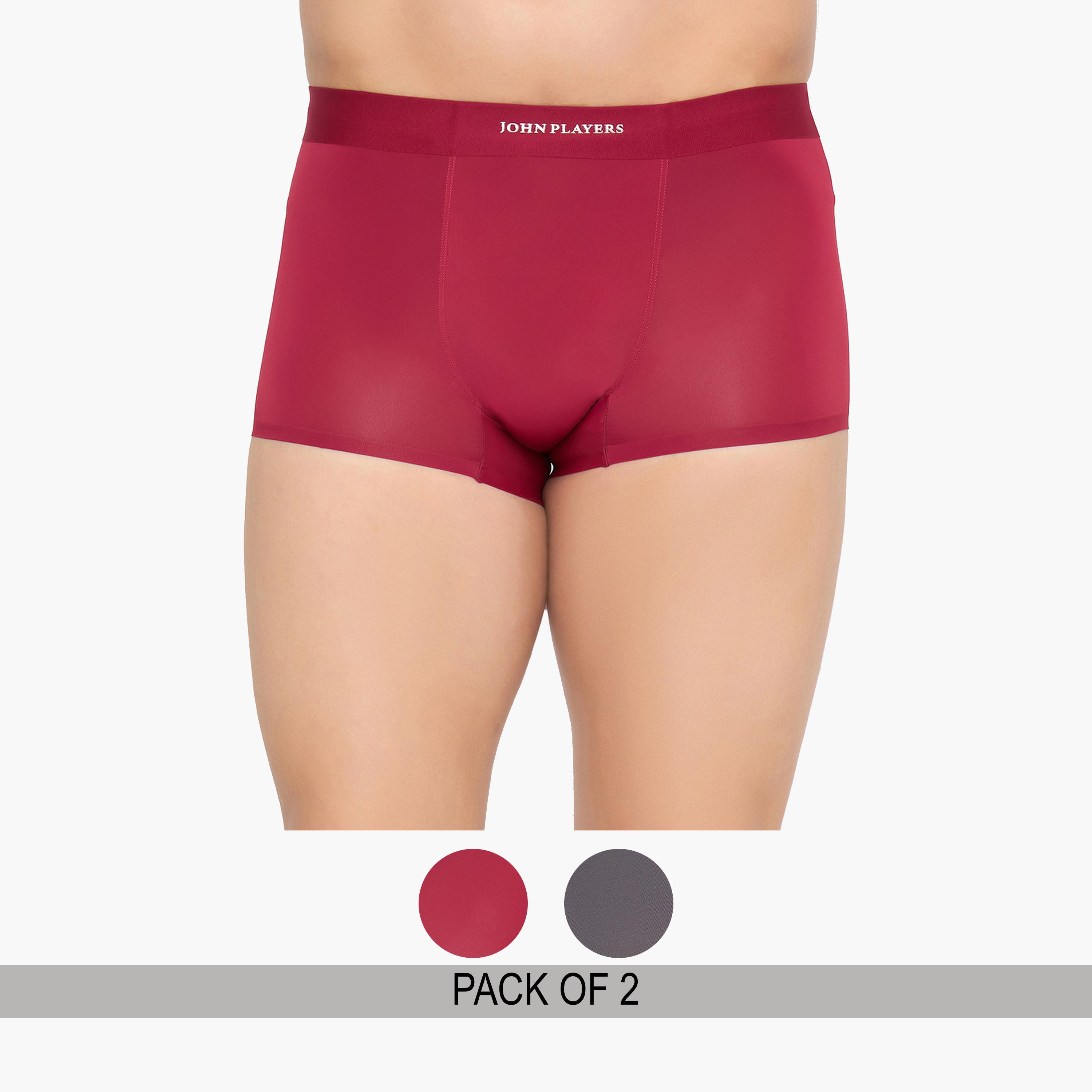 John Player Pack of 2 - Men Modern Bonded Trunks-men-clothing-innerwear-underwear-image-1
