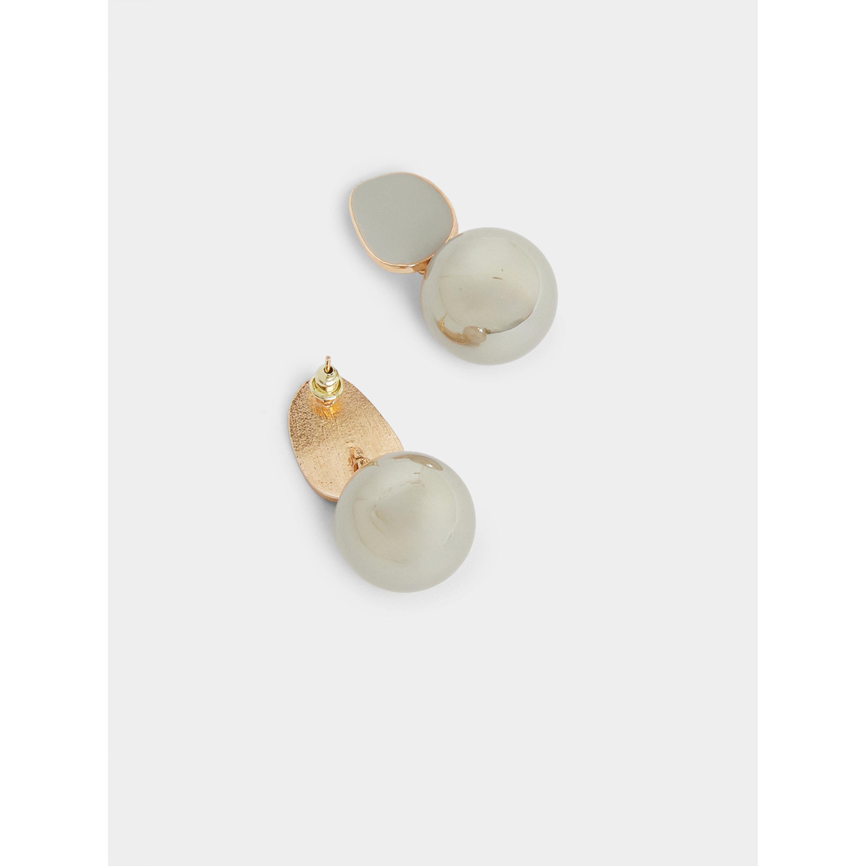 Styli Gold-Trimmed Stone Drop Earrings-women-watchesandjewellery-jewellery-earrings-image-3