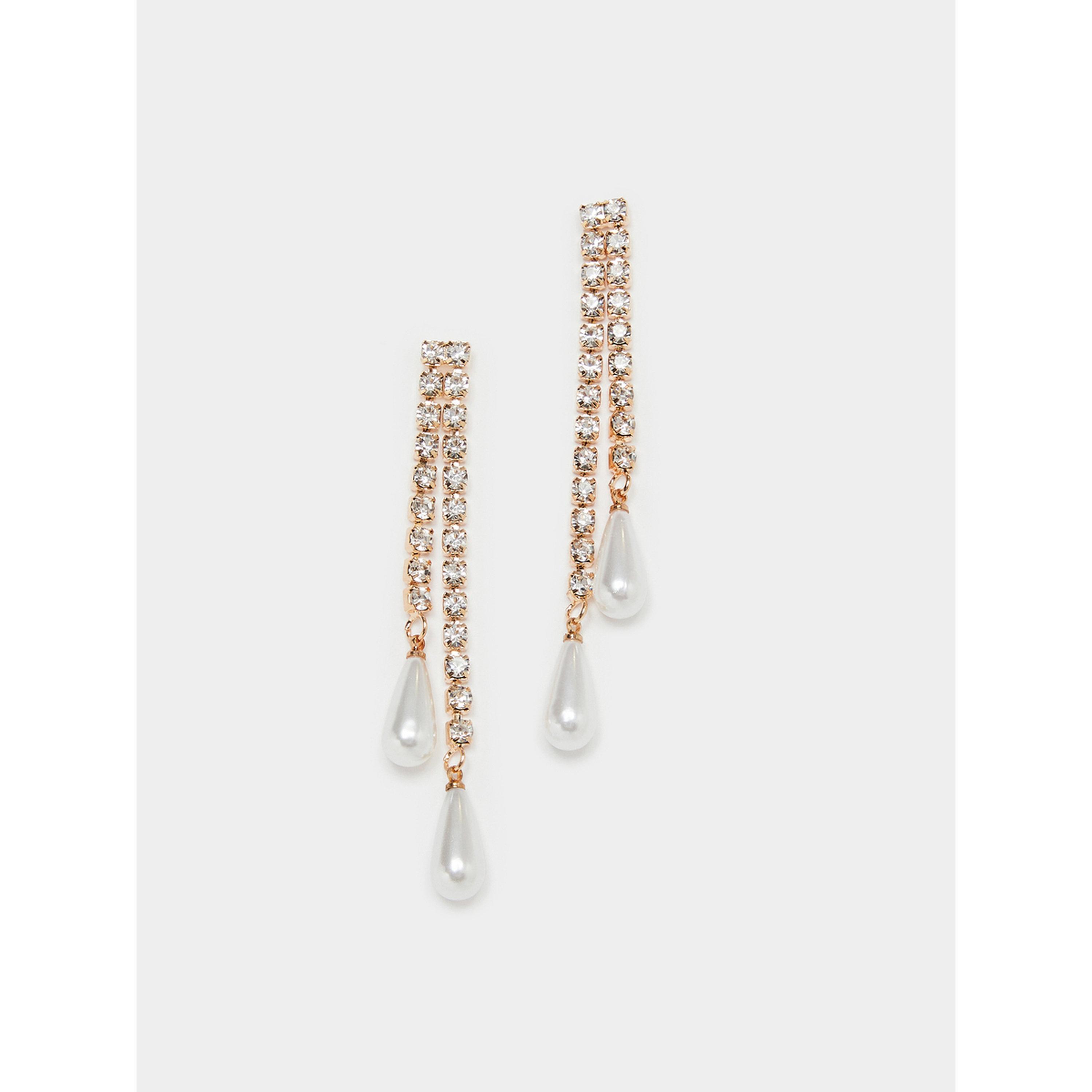 أقراط متدلية بكريستال ولؤلؤ-women-watchesandjewellery-jewellery-earrings-image-1