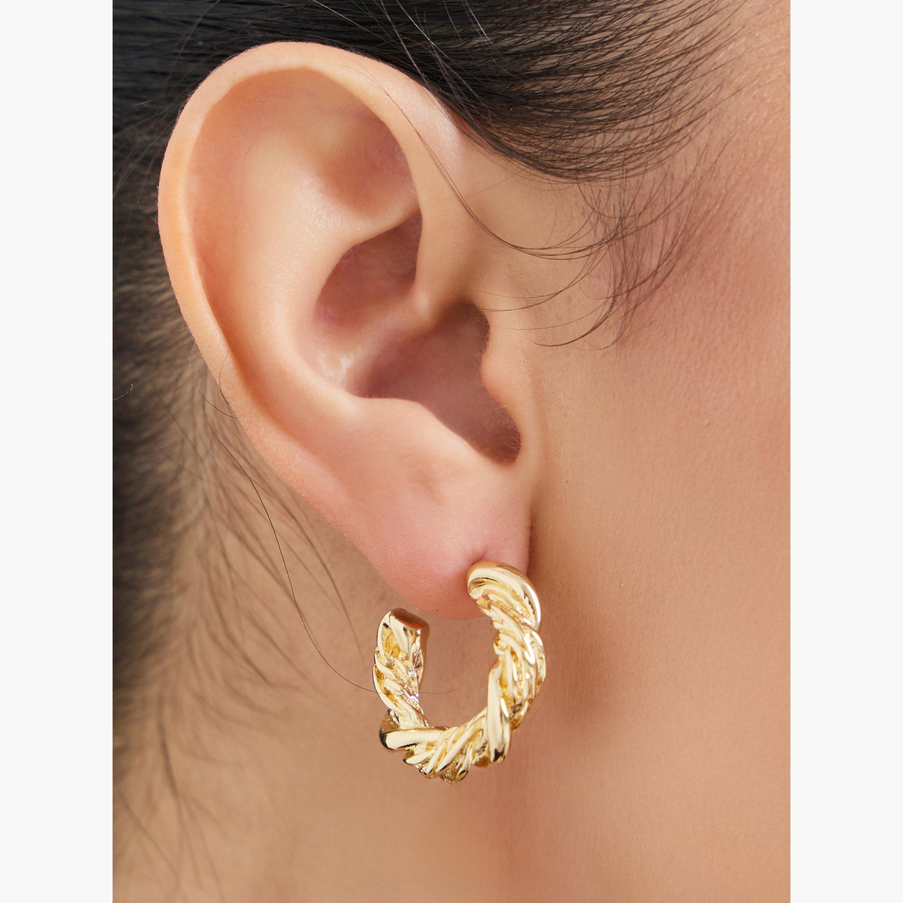 أقراط حلقية ملتوية-women-watchesandjewellery-jewellery-earrings-image-2