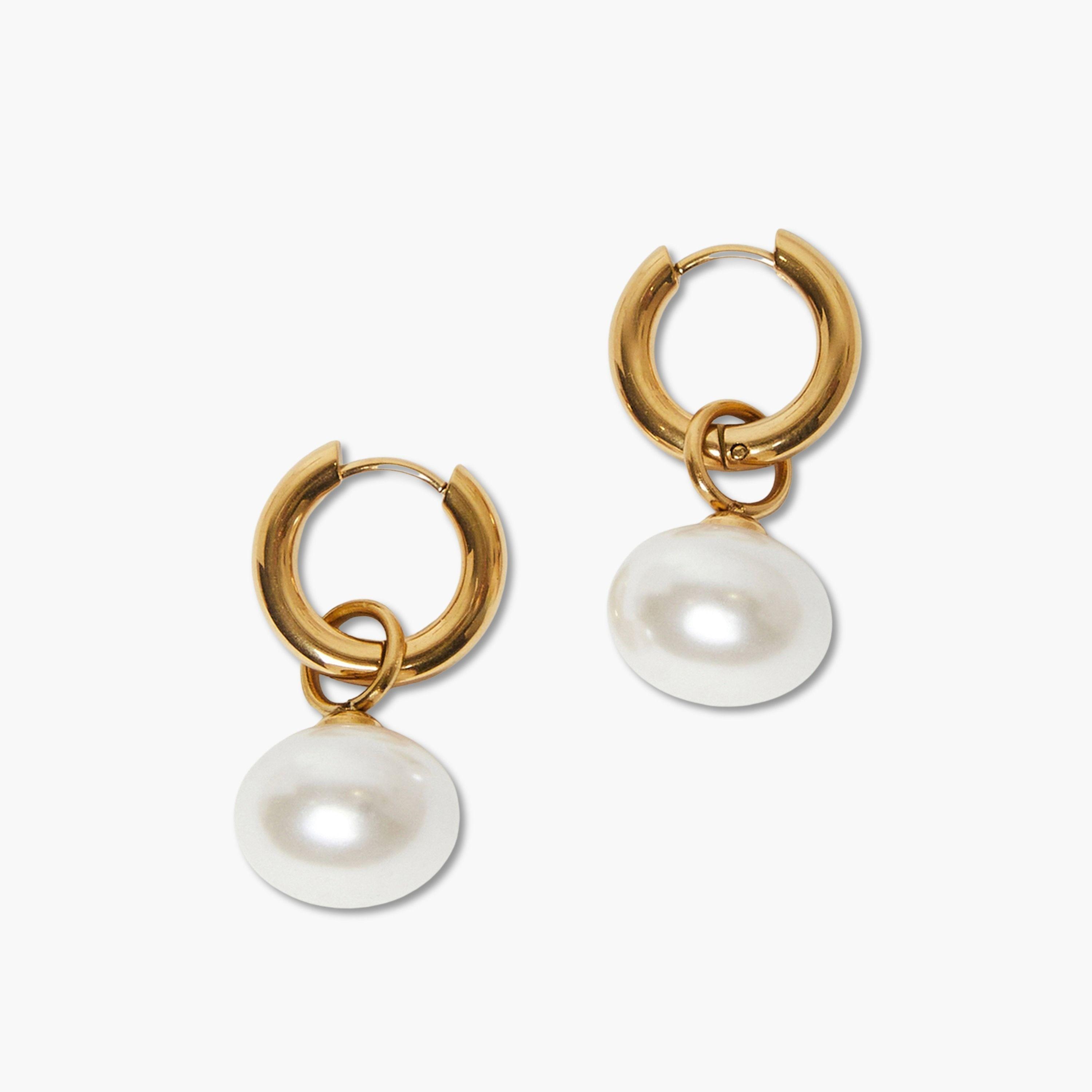 أقراط حلقات متدلية باللؤلؤ-women-watchesandjewellery-jewellery-earrings-image-1