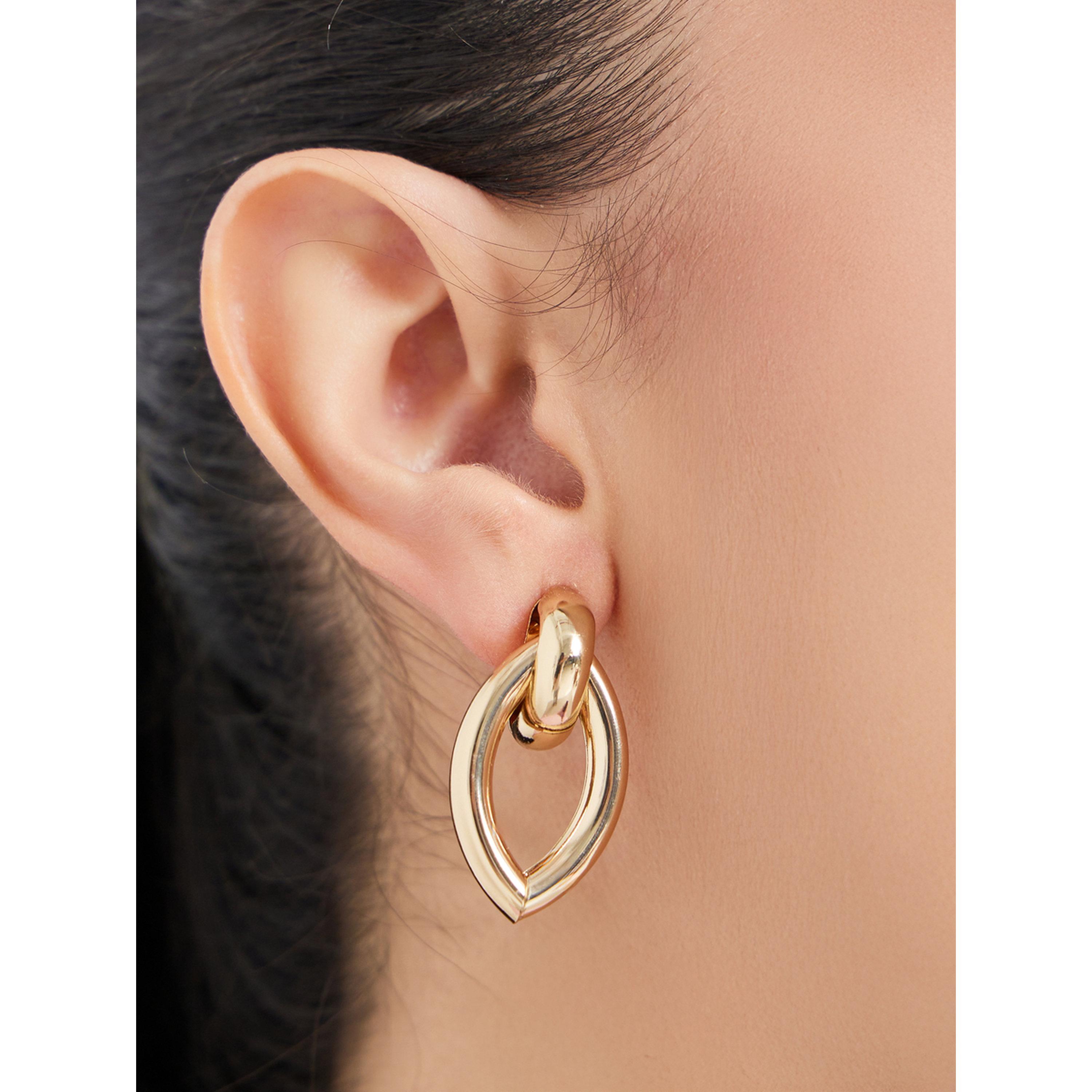 Styli Gold Dangle Earrings-women-watchesandjewellery-jewellery-earrings-image-2