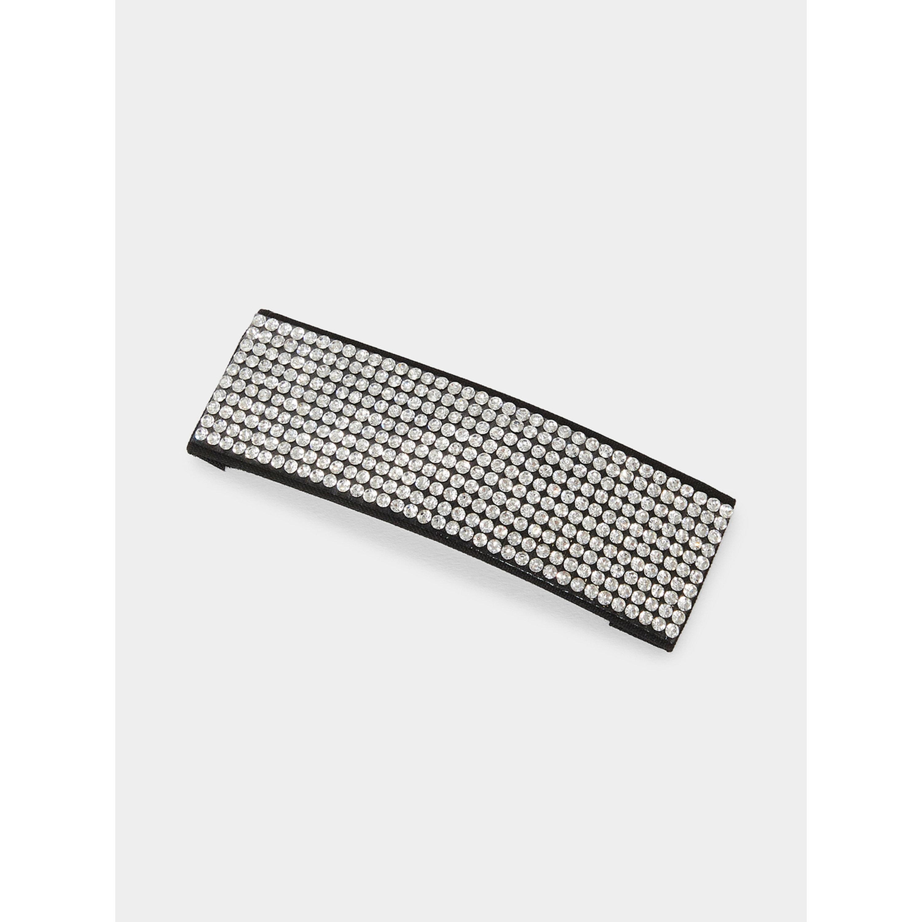 Styli Black Rhinestone Hair Clip-women-hairaccessories-clips-image-1