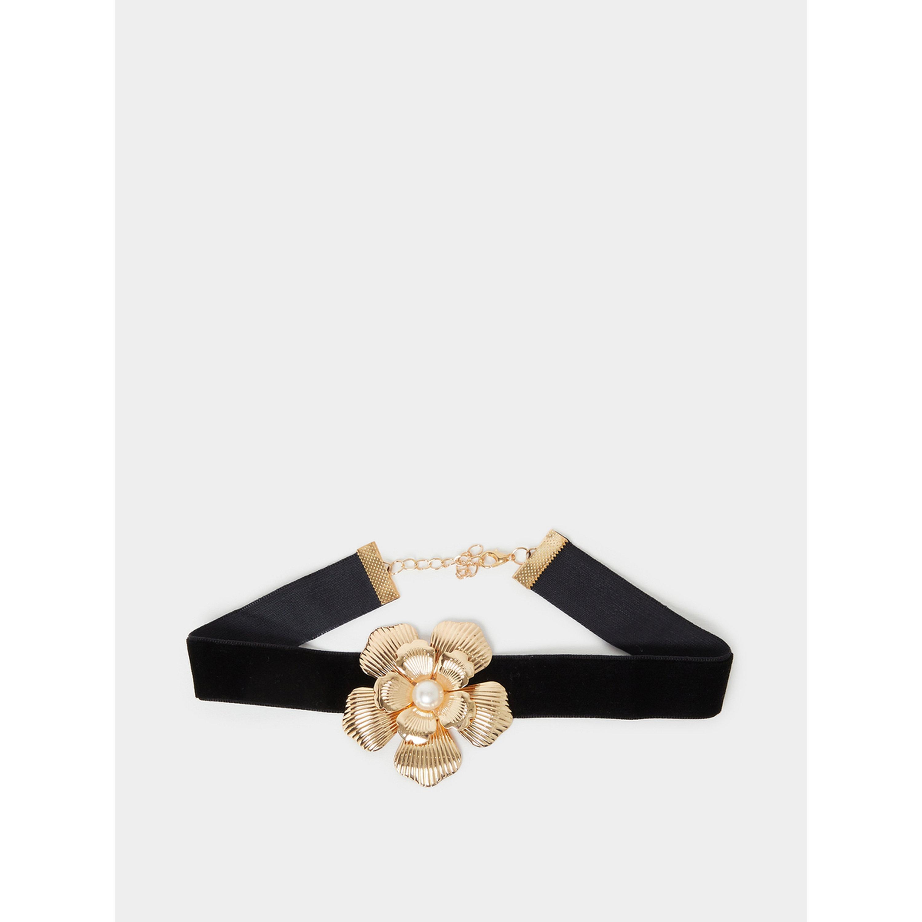 عقد شوكر مخمل بزهور-women-watchesandjewellery-jewellery-necklacesandpendants-image-1