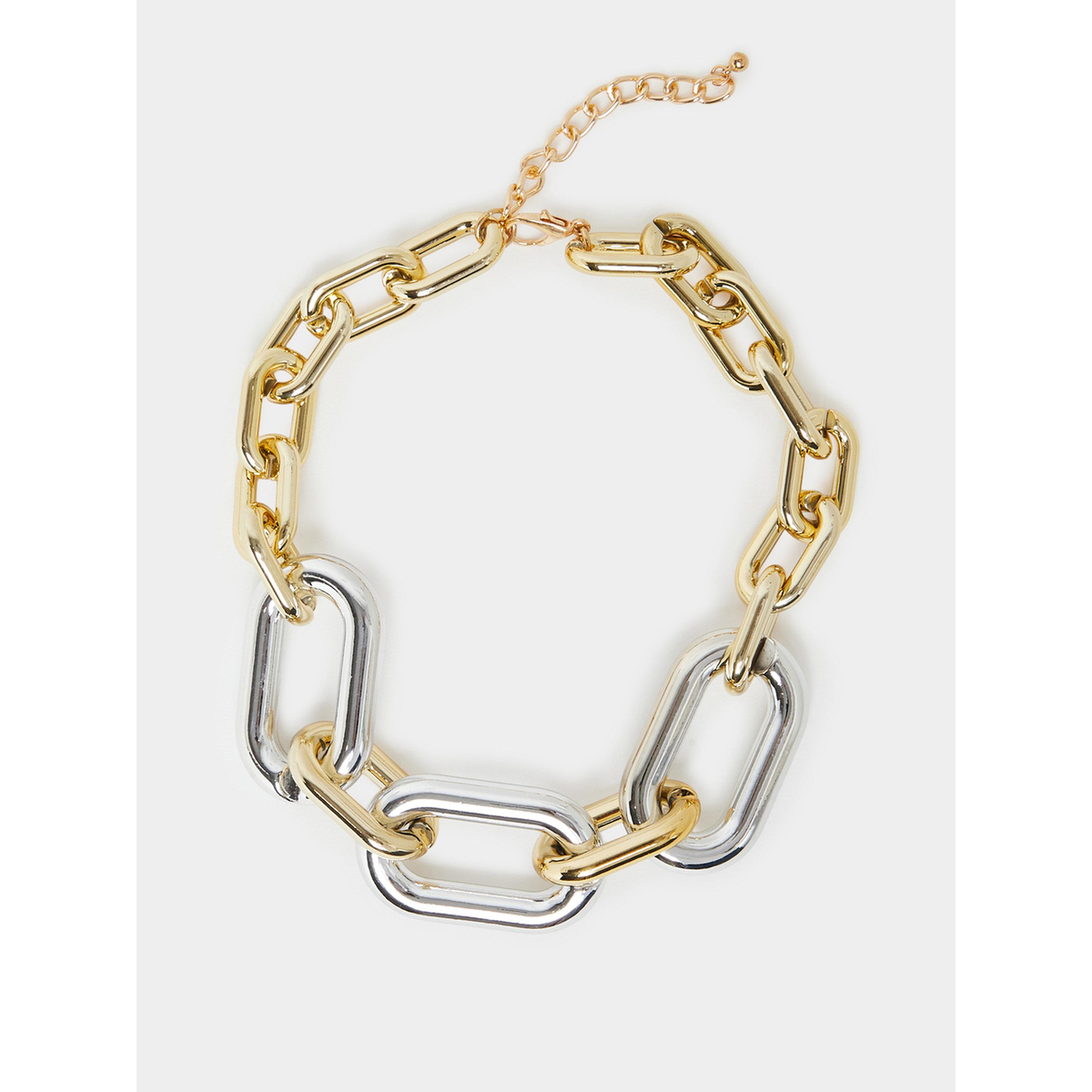 عقد بسلسلة سميكة بلونين-women-watchesandjewellery-jewellery-necklacesandpendants-image-1