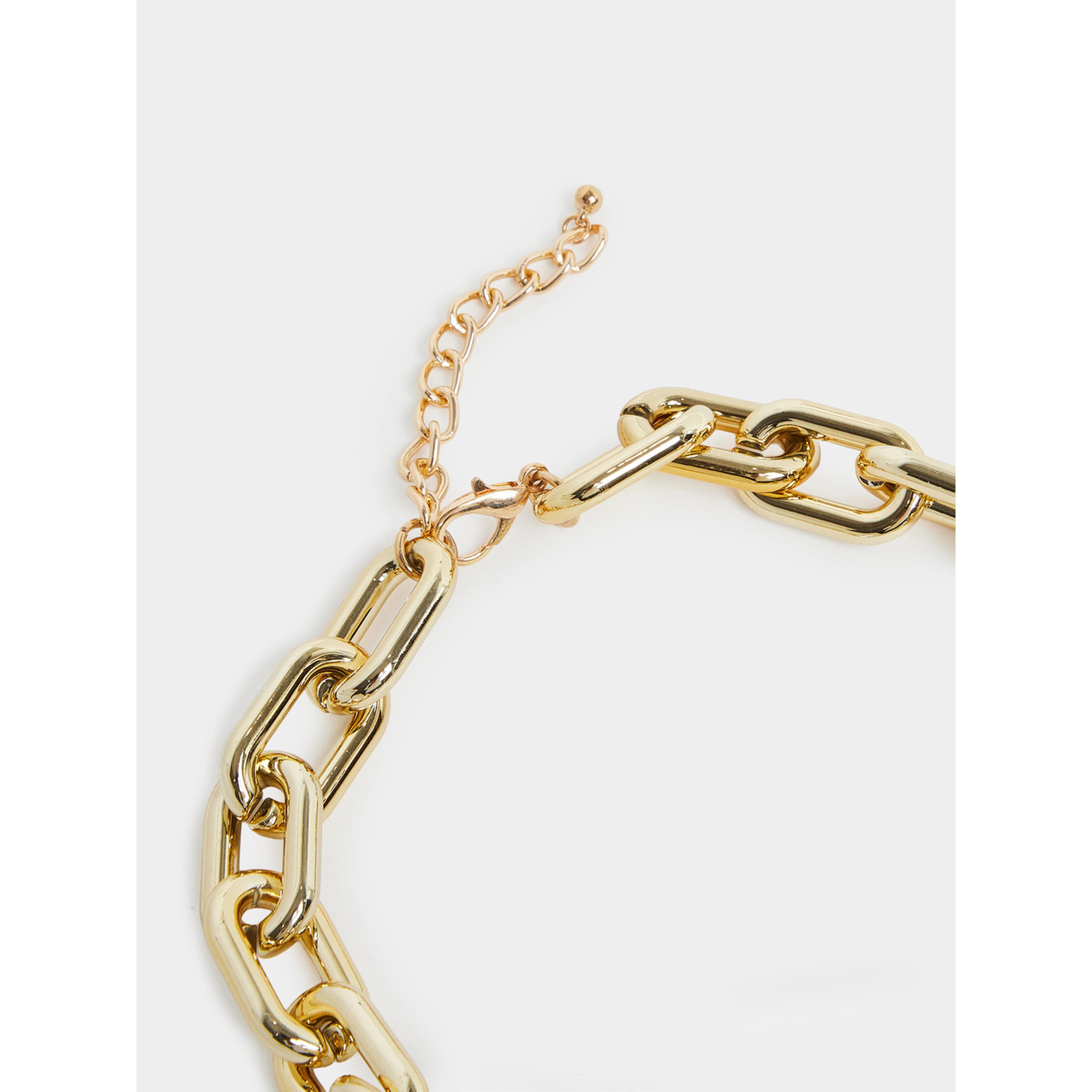 Styli Two-Tone Chunky Chain Necklace-women-watchesandjewellery-jewellery-necklacesandpendants-image-4
