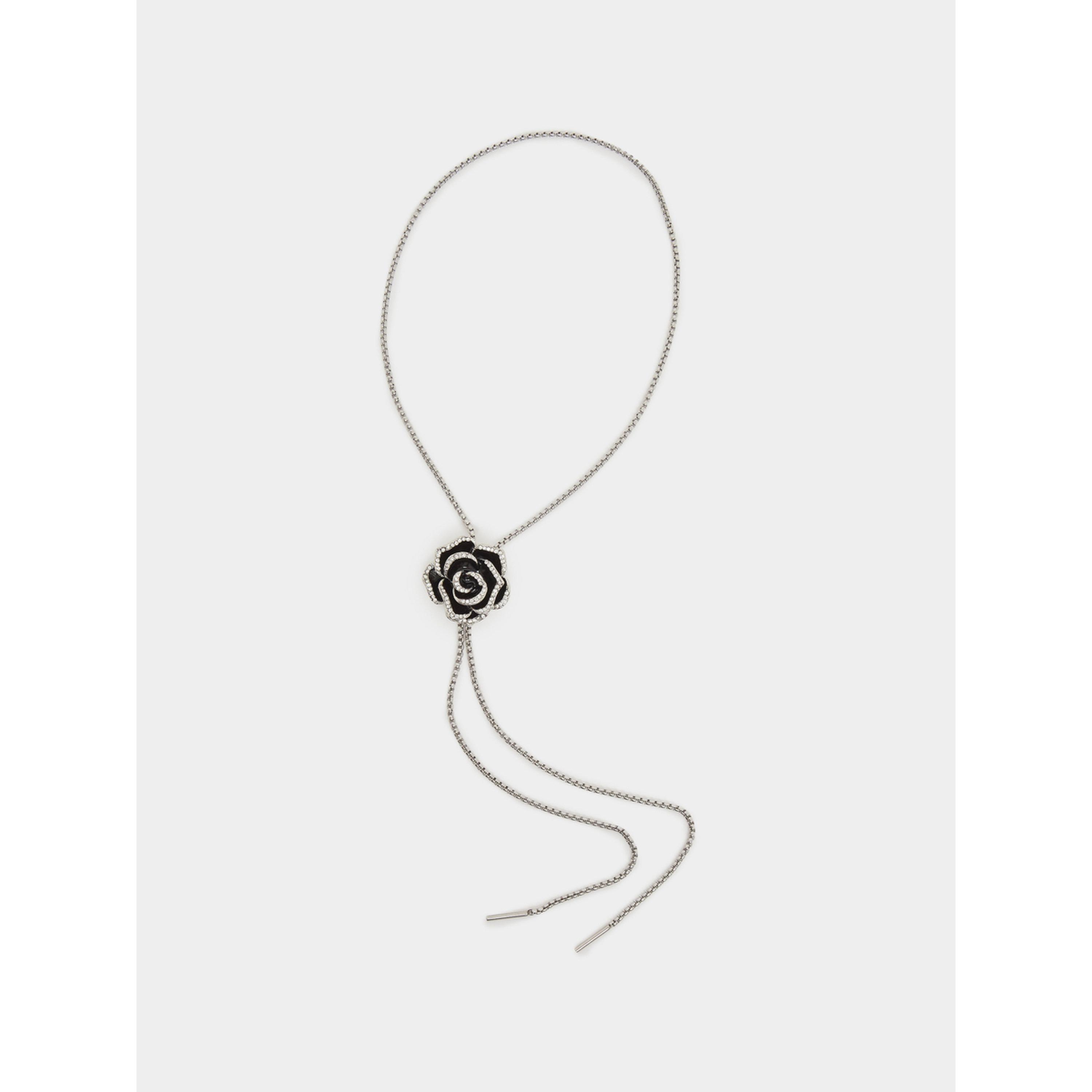 عقد بتصميم وردة سوداء-women-watchesandjewellery-jewellery-necklacesandpendants-image-1