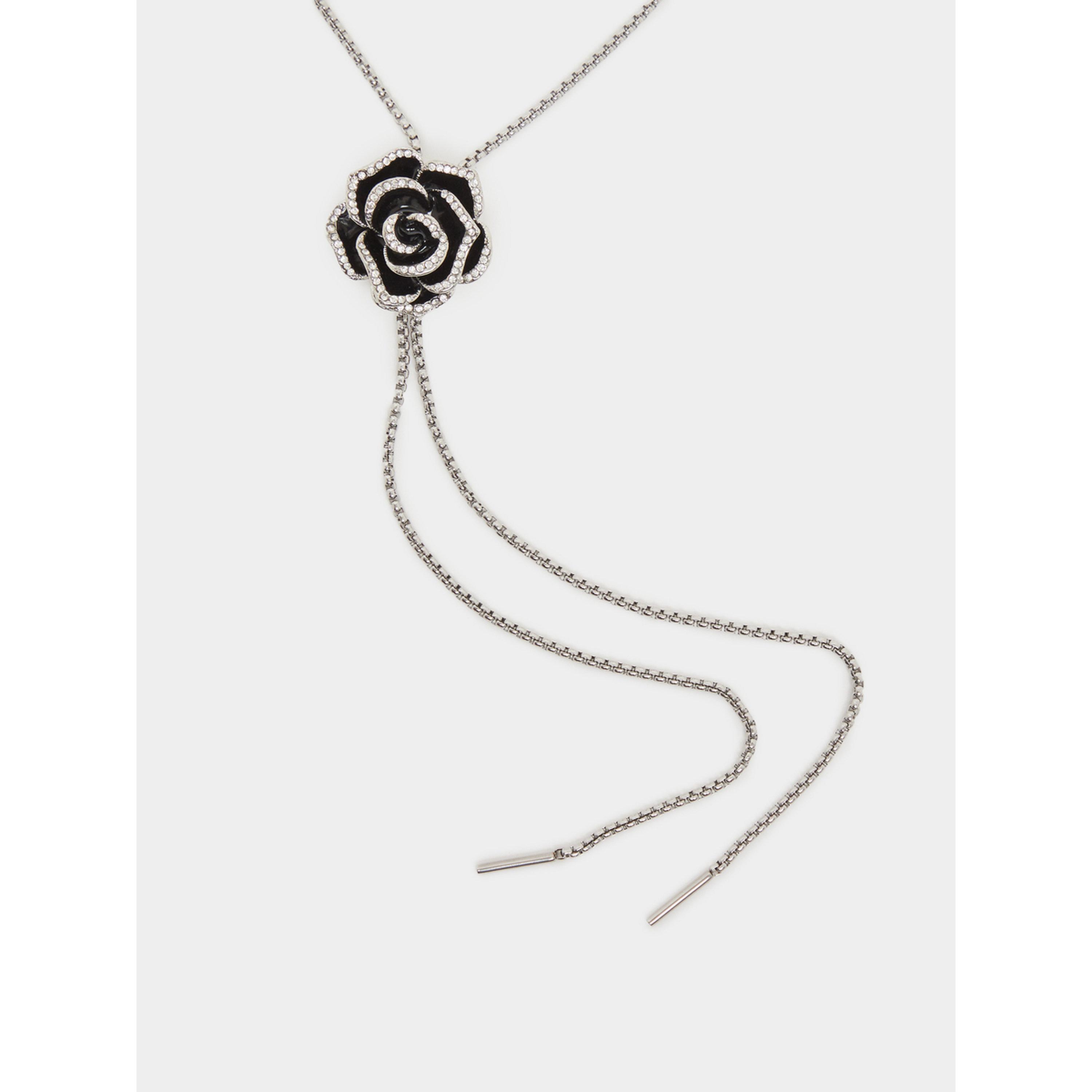 عقد بتصميم وردة سوداء-women-watchesandjewellery-jewellery-necklacesandpendants-image-2