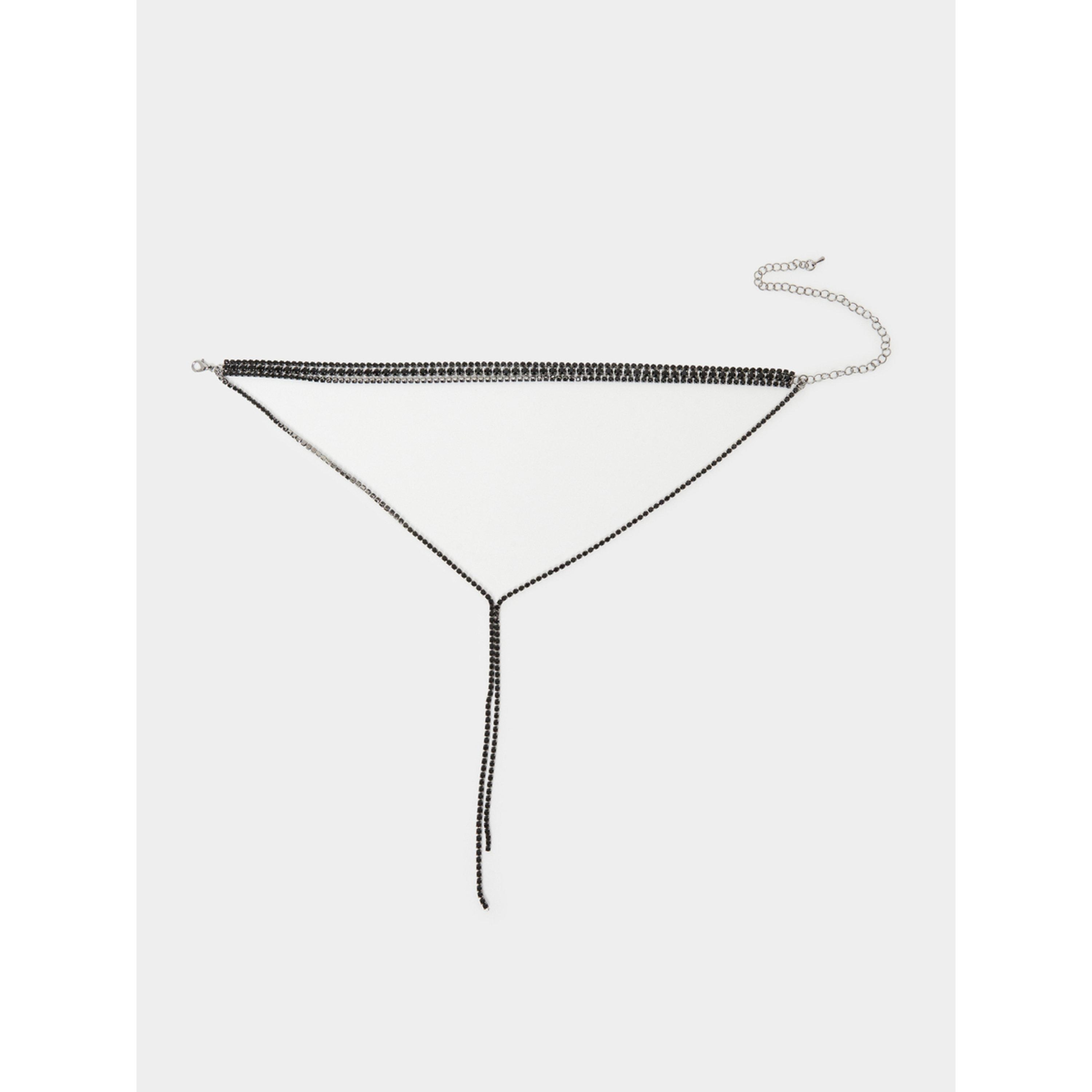 Styli Black Crystal Y Lariat Necklace-women-watchesandjewellery-jewellery-necklacesandpendants-image-2