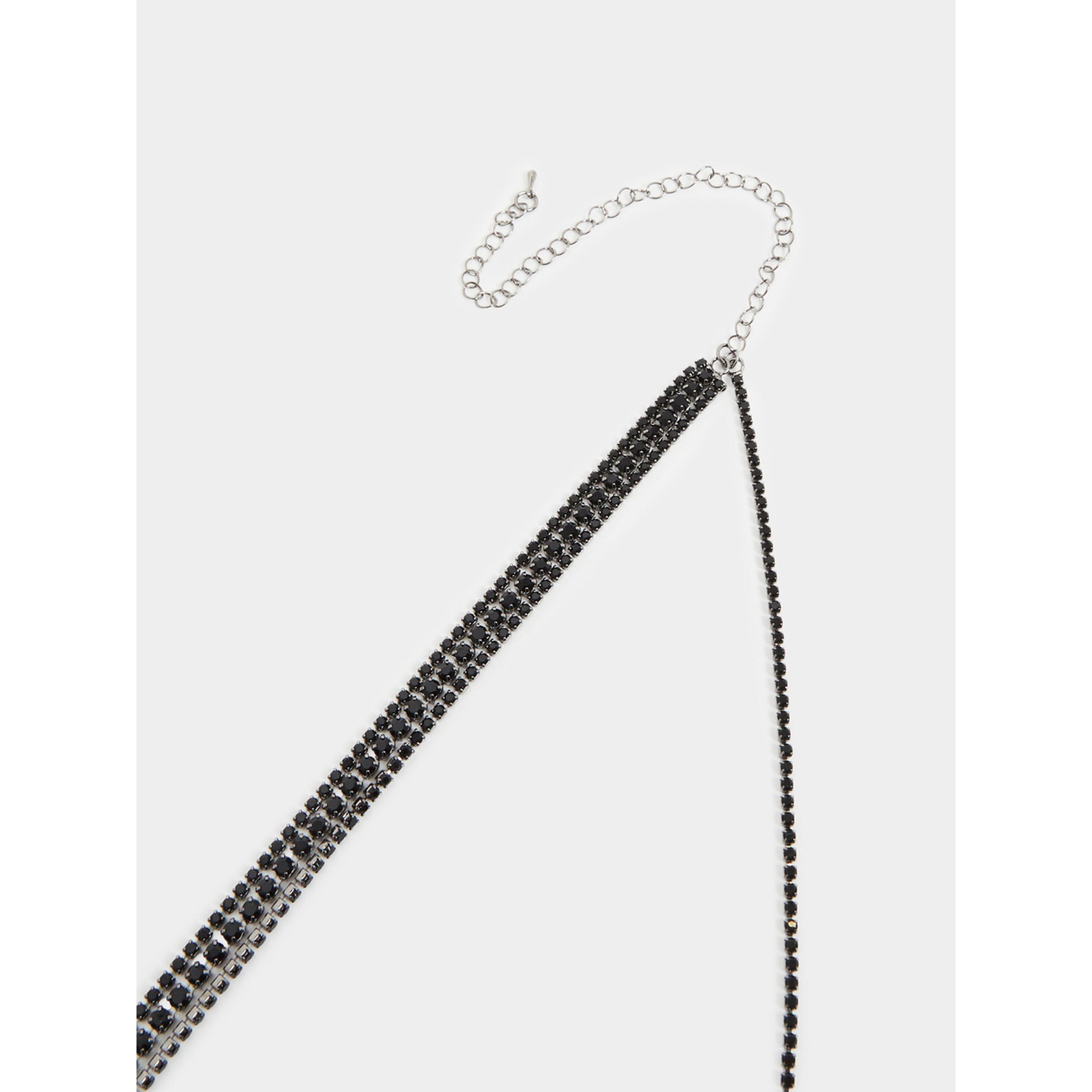 Styli Black Crystal Y Lariat Necklace-women-watchesandjewellery-jewellery-necklacesandpendants-image-3