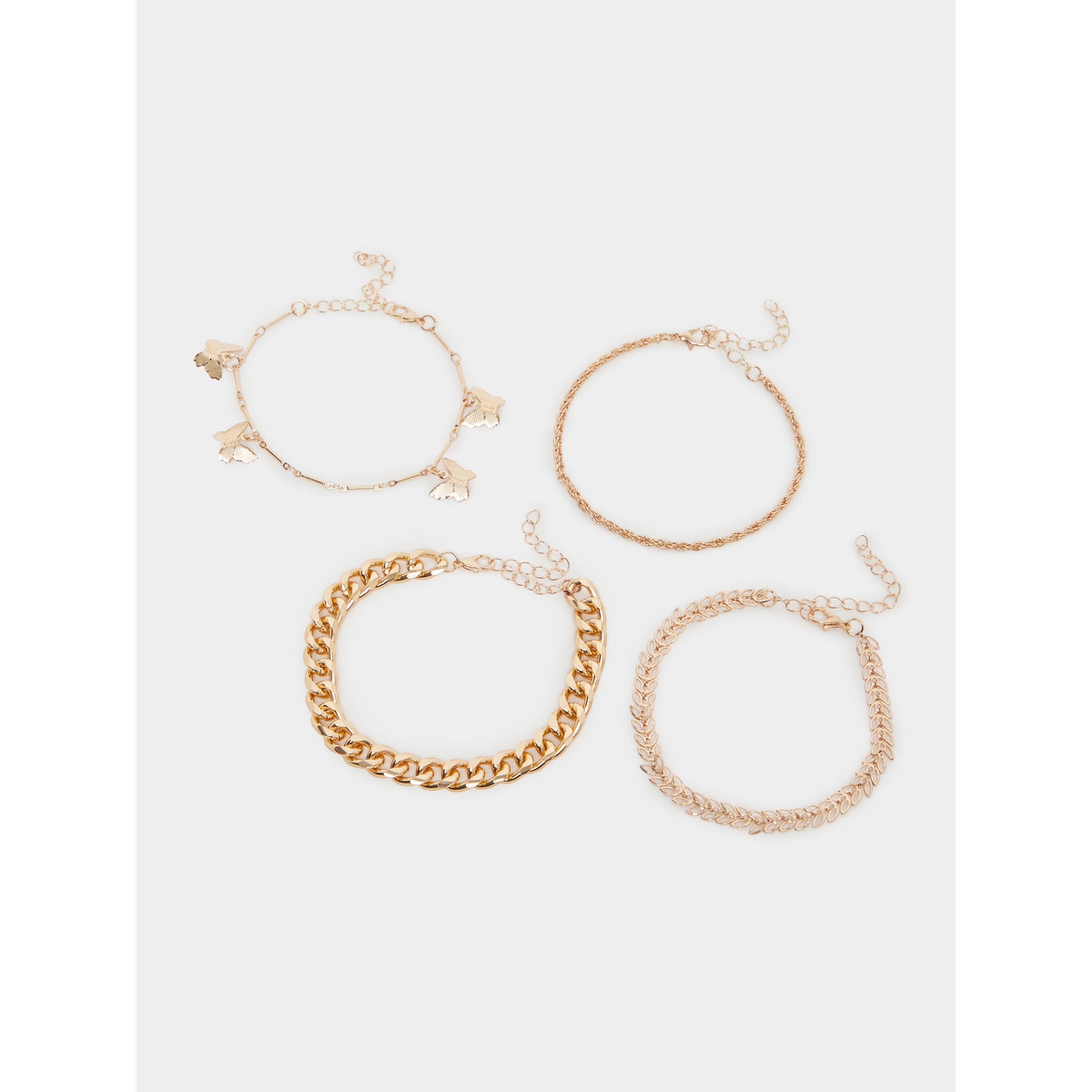 Styli Pack of 4 - Gold Chain Bracelet-women-watchesandjewellery-jewellery-banglesandbracelets-image-2