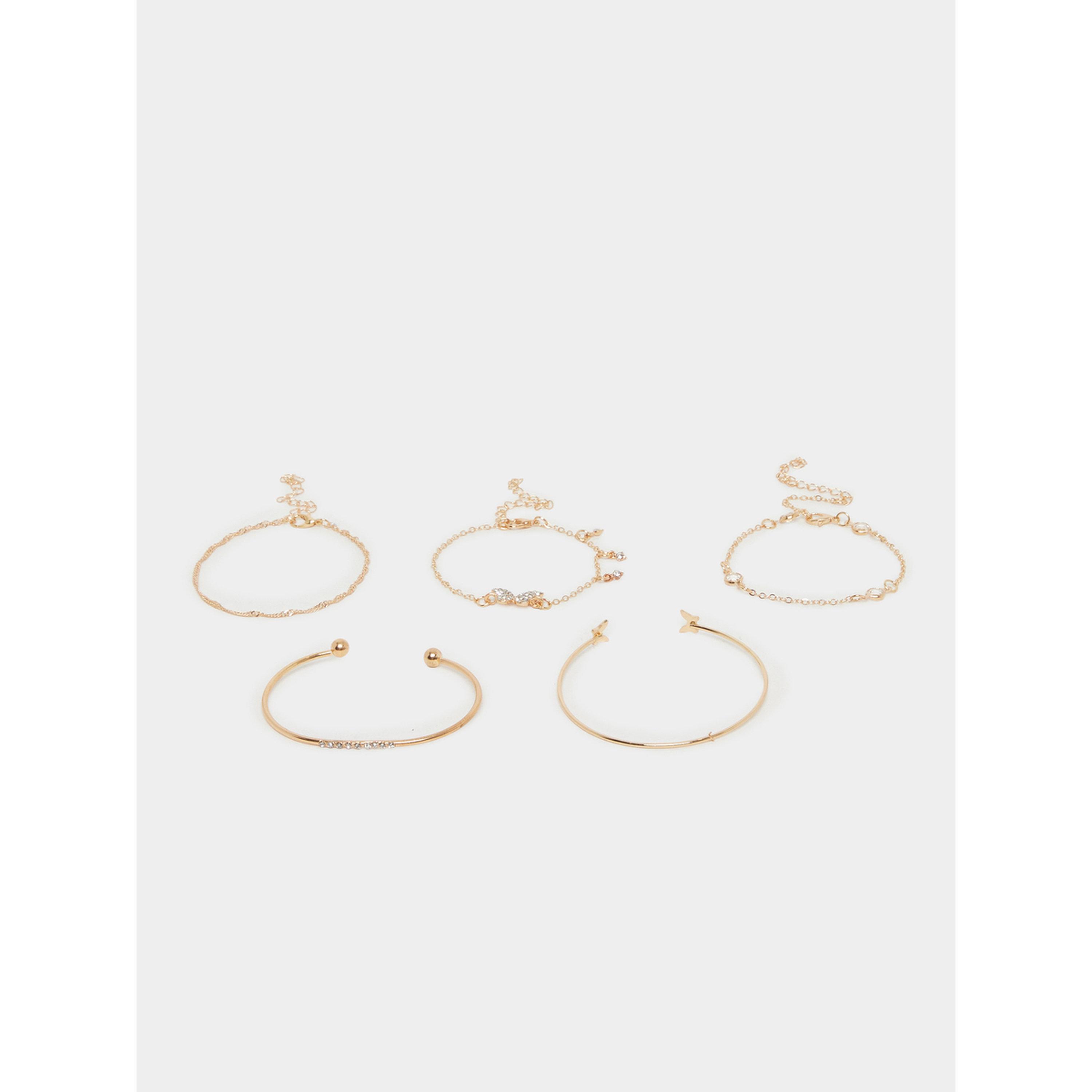 Styli Pack of 5 - Gold Bracelet-women-watchesandjewellery-jewellery-banglesandbracelets-image-2
