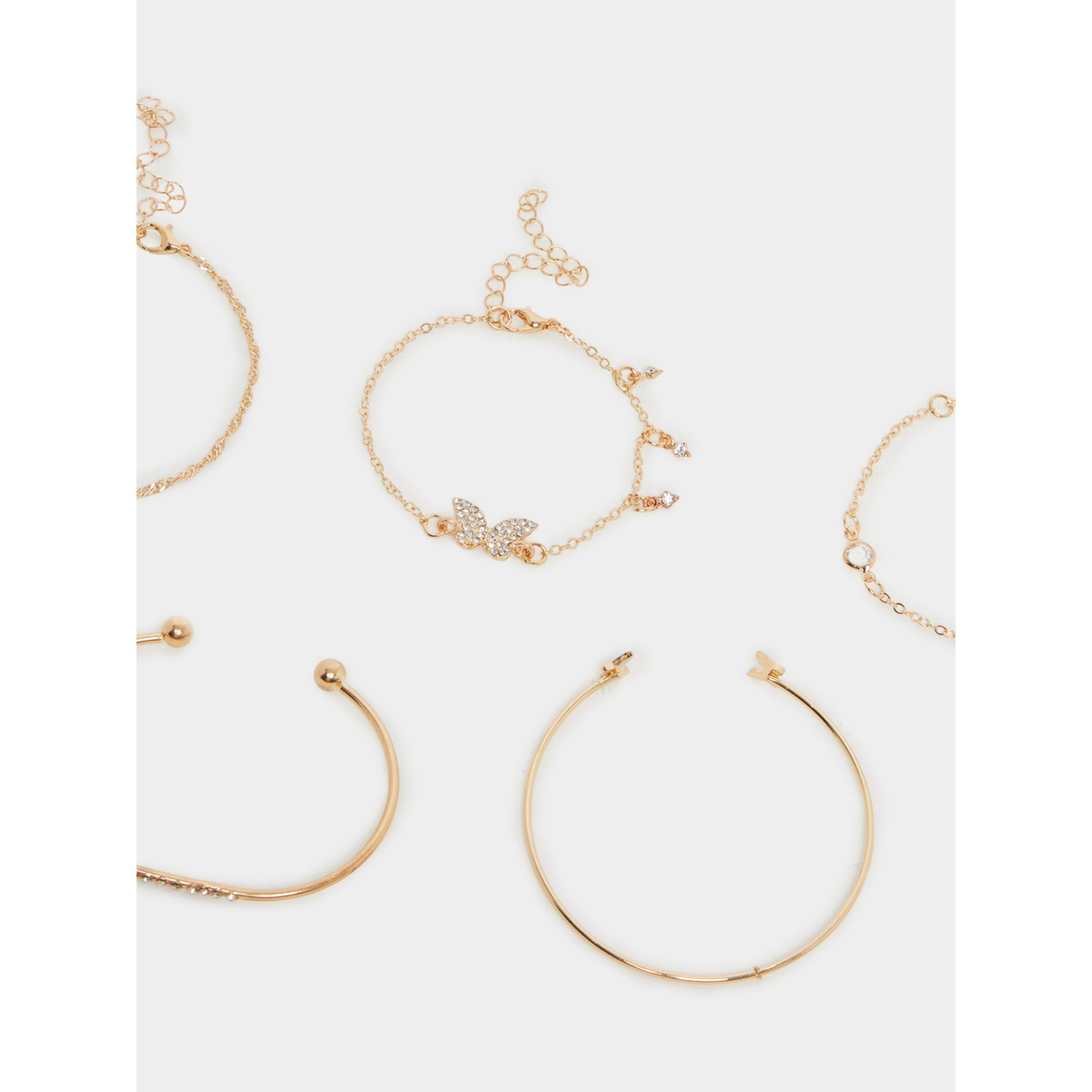 Styli Pack of 5 - Gold Bracelet-women-watchesandjewellery-jewellery-banglesandbracelets-image-3