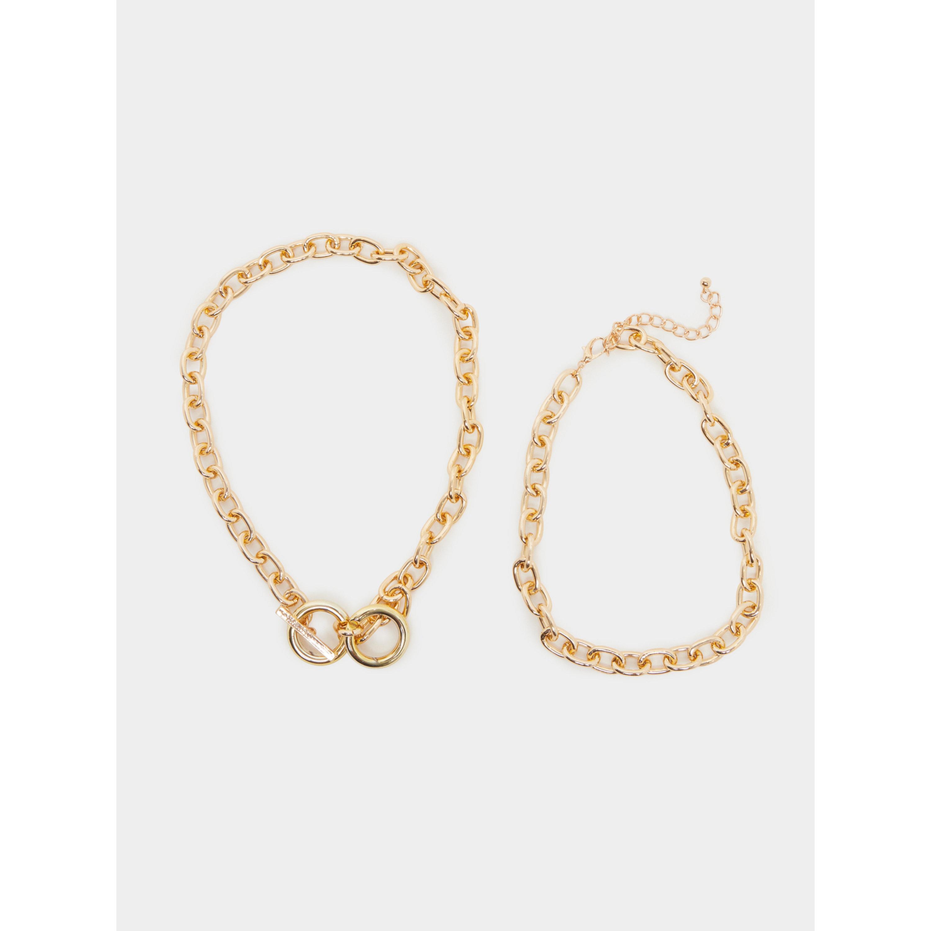 مجموعة من قطعتين سلاسل ذهبية-women-watchesandjewellery-jewellery-necklacesandpendants-image-1