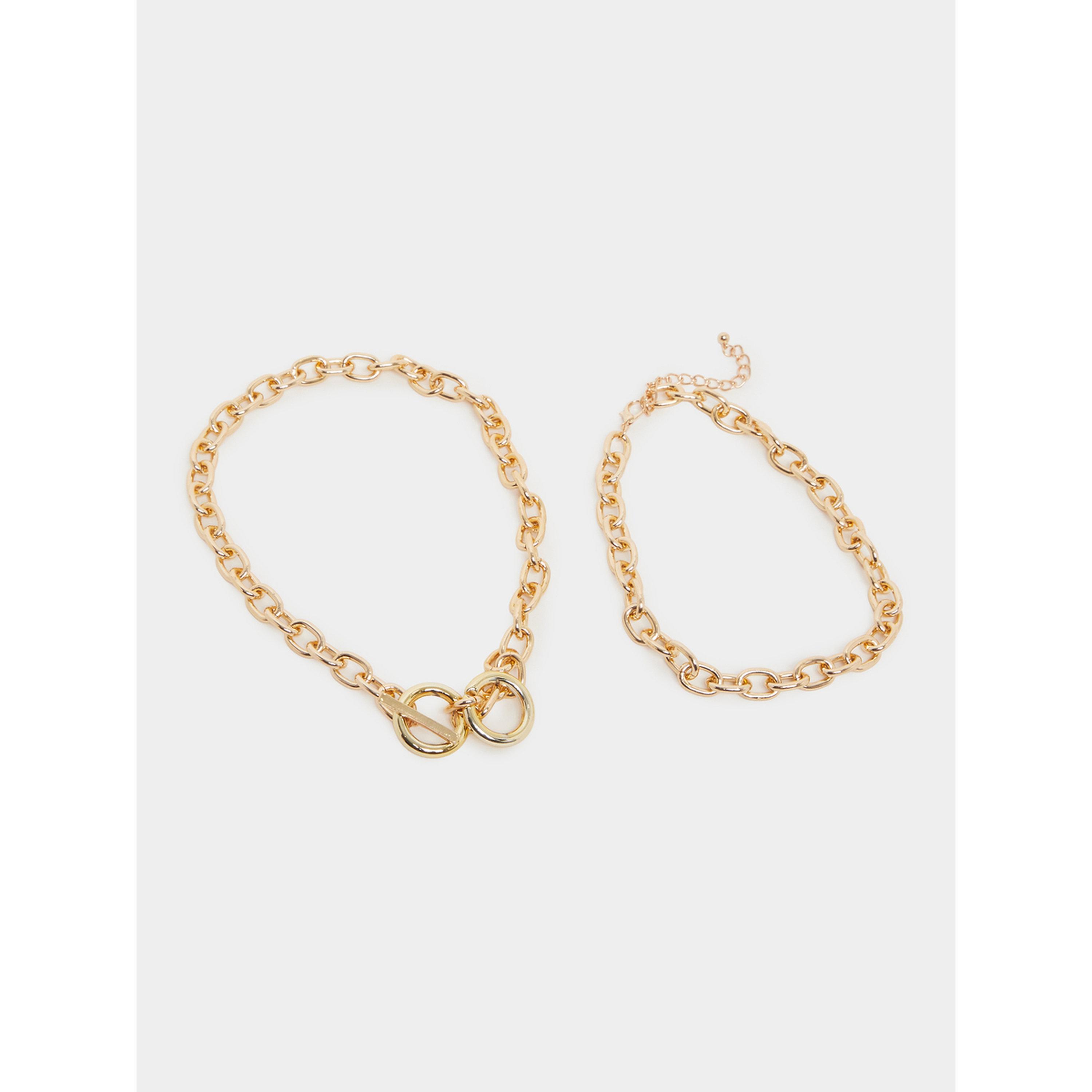 مجموعة من قطعتين سلاسل ذهبية-women-watchesandjewellery-jewellery-necklacesandpendants-image-2