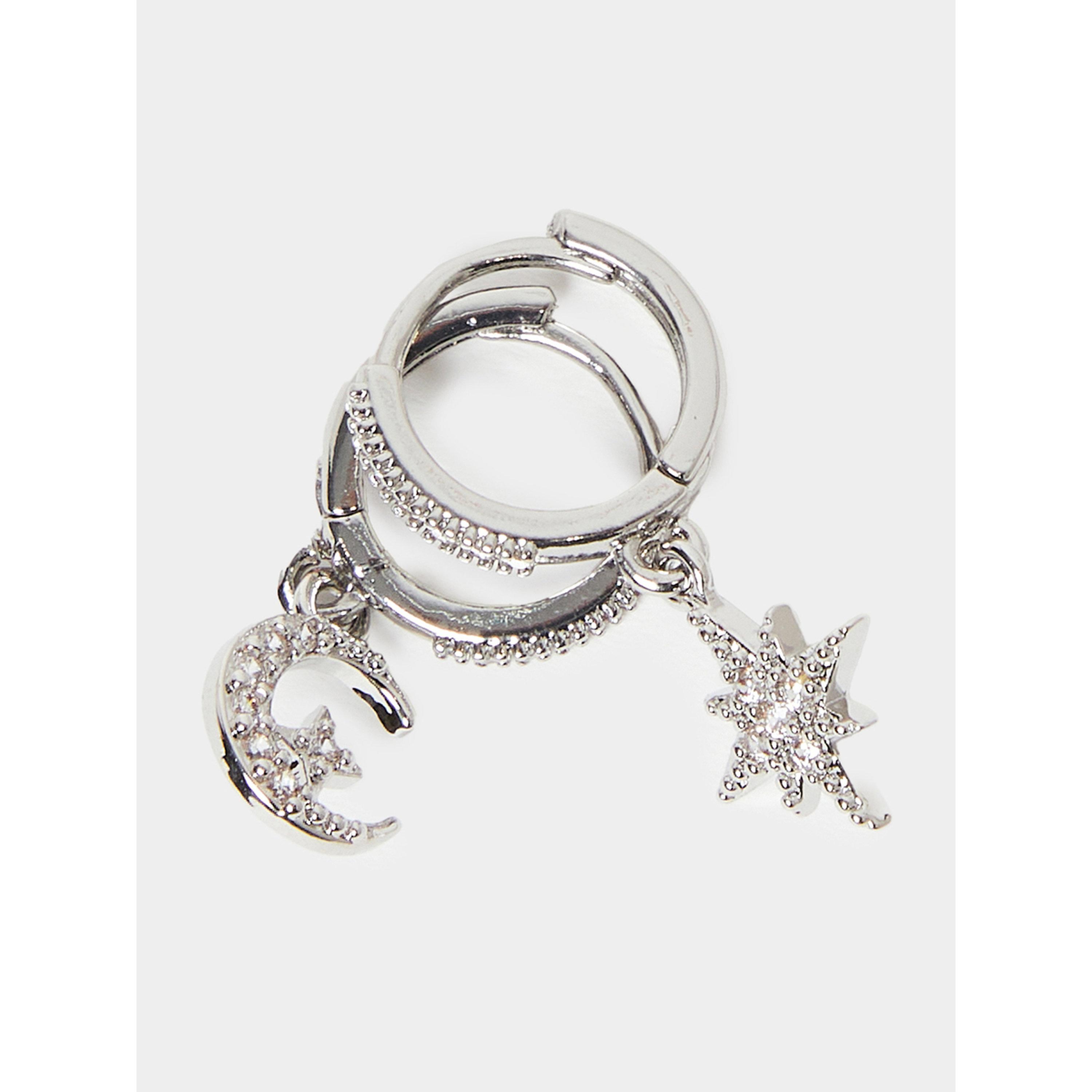أقراط حلقات بتصميم قمر ونجمة-women-watchesandjewellery-jewellery-earrings-image-3