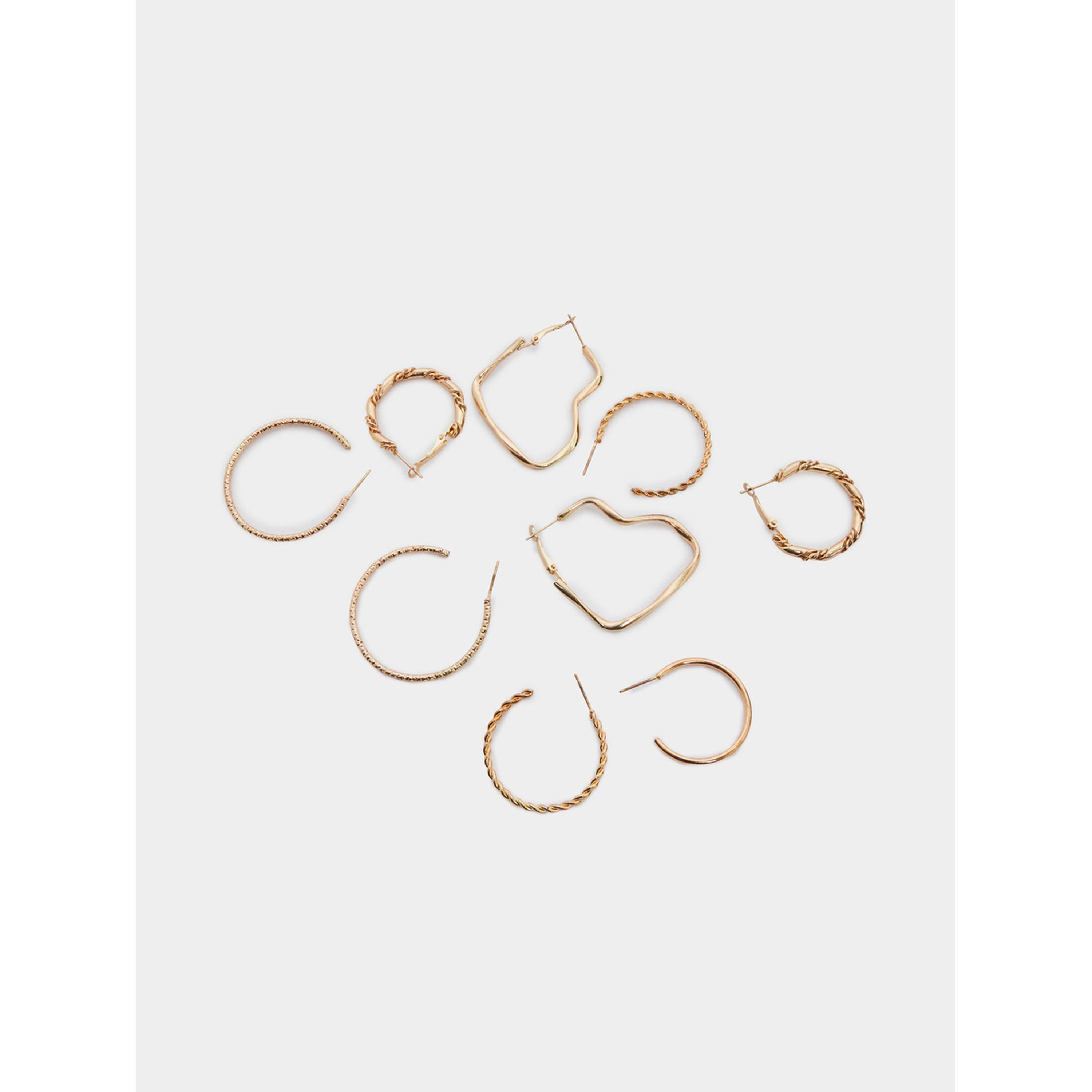 Styli Pack of 16 - Gold Hoop Earrings-women-watchesandjewellery-jewellery-earrings-image-5