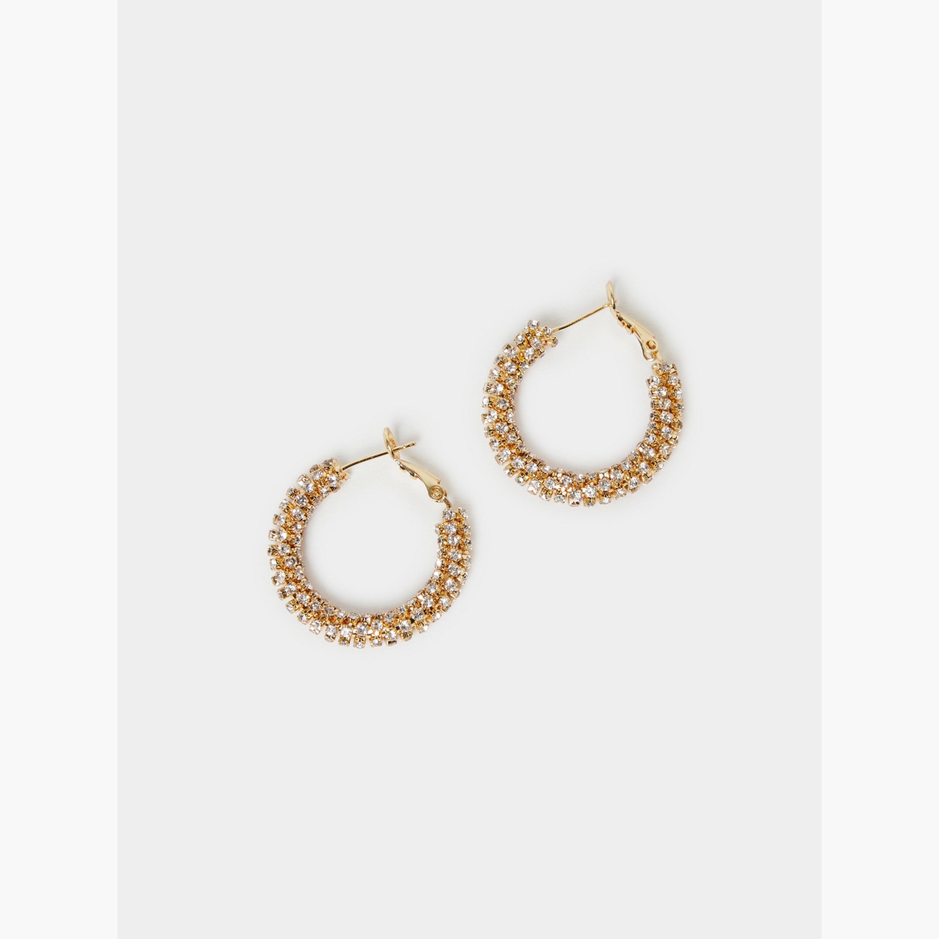أقراط حلقات مرصعة-women-watchesandjewellery-jewellery-earrings-image-1