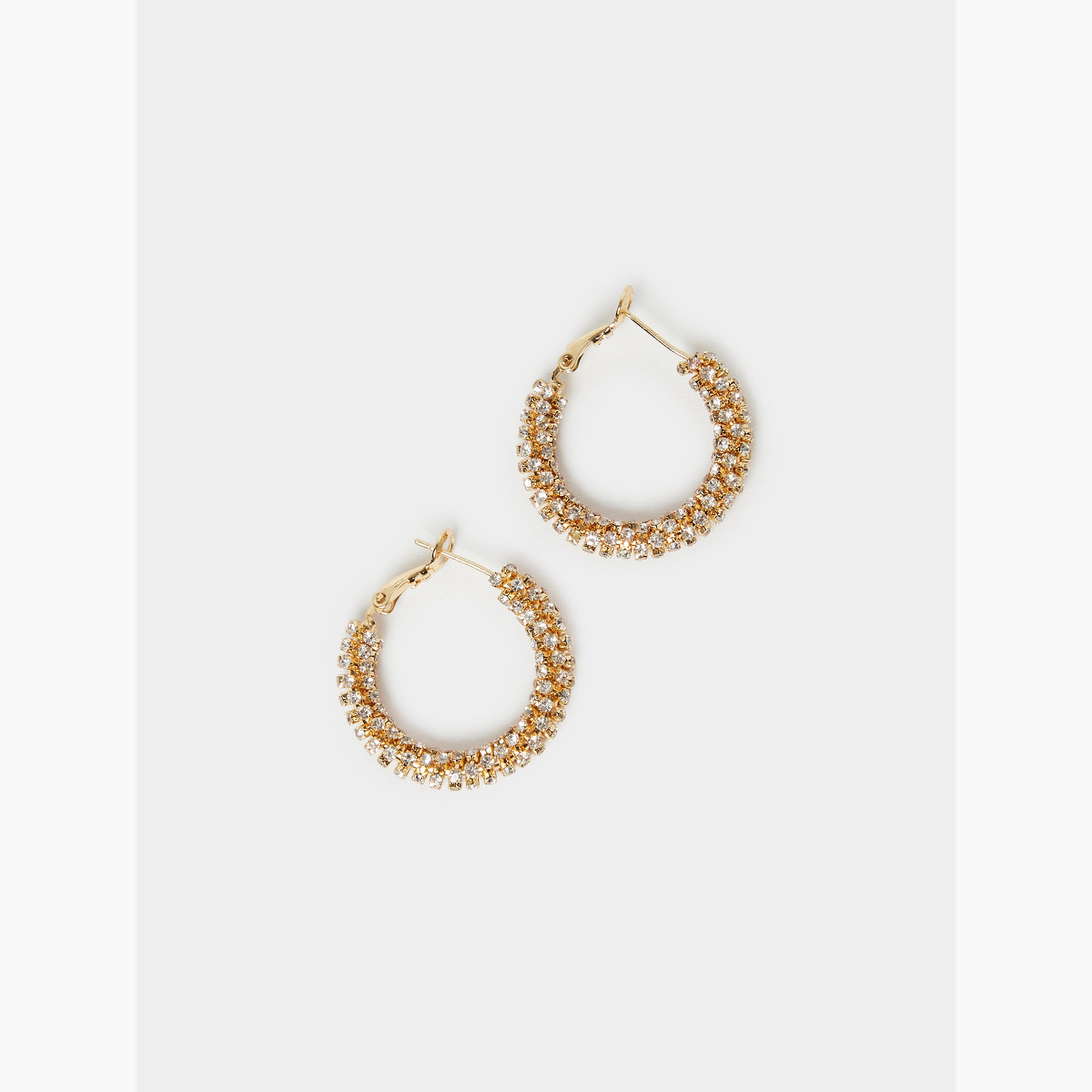 أقراط حلقات مرصعة-women-watchesandjewellery-jewellery-earrings-image-2