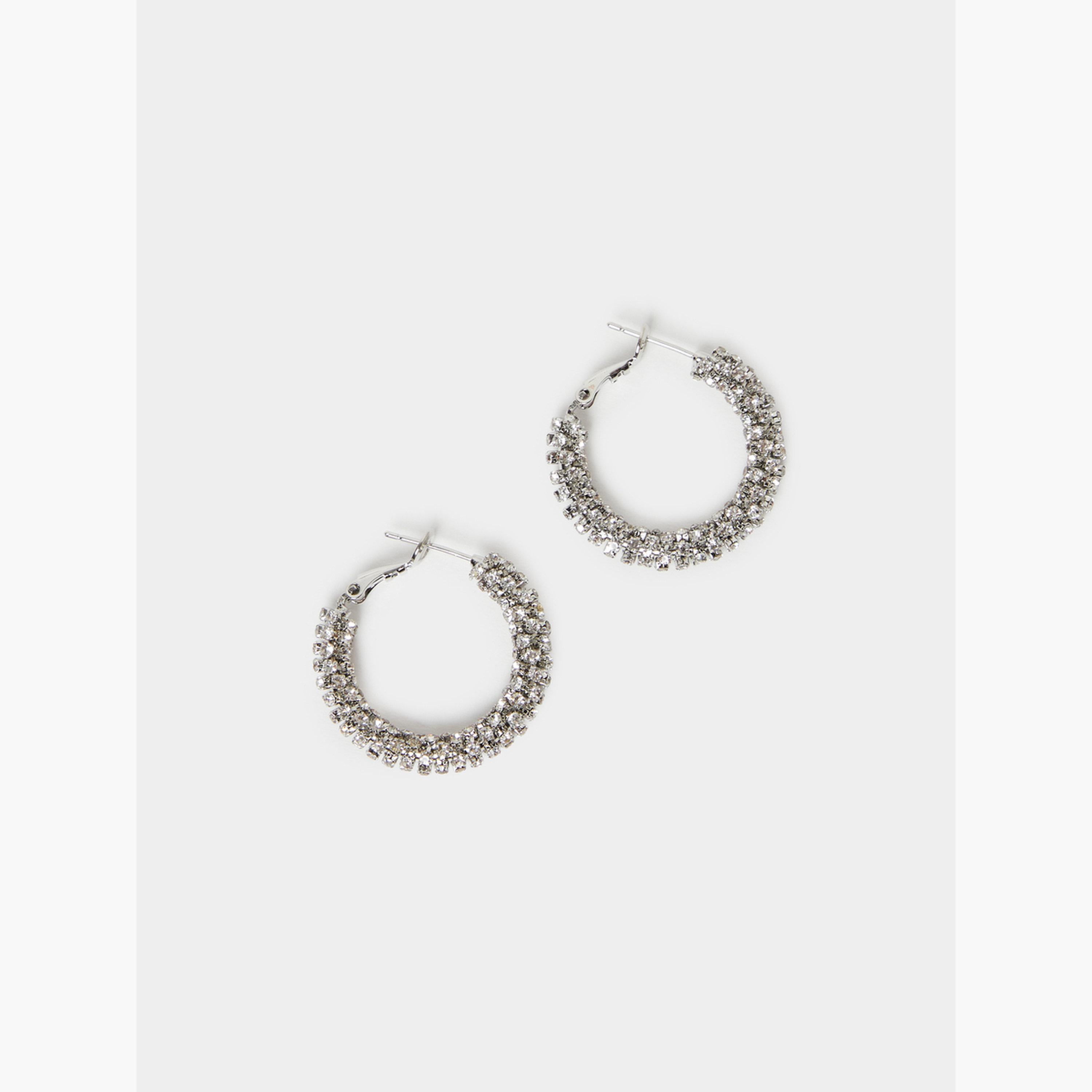 أقراط حلقات مرصعة-women-watchesandjewellery-jewellery-earrings-image-2