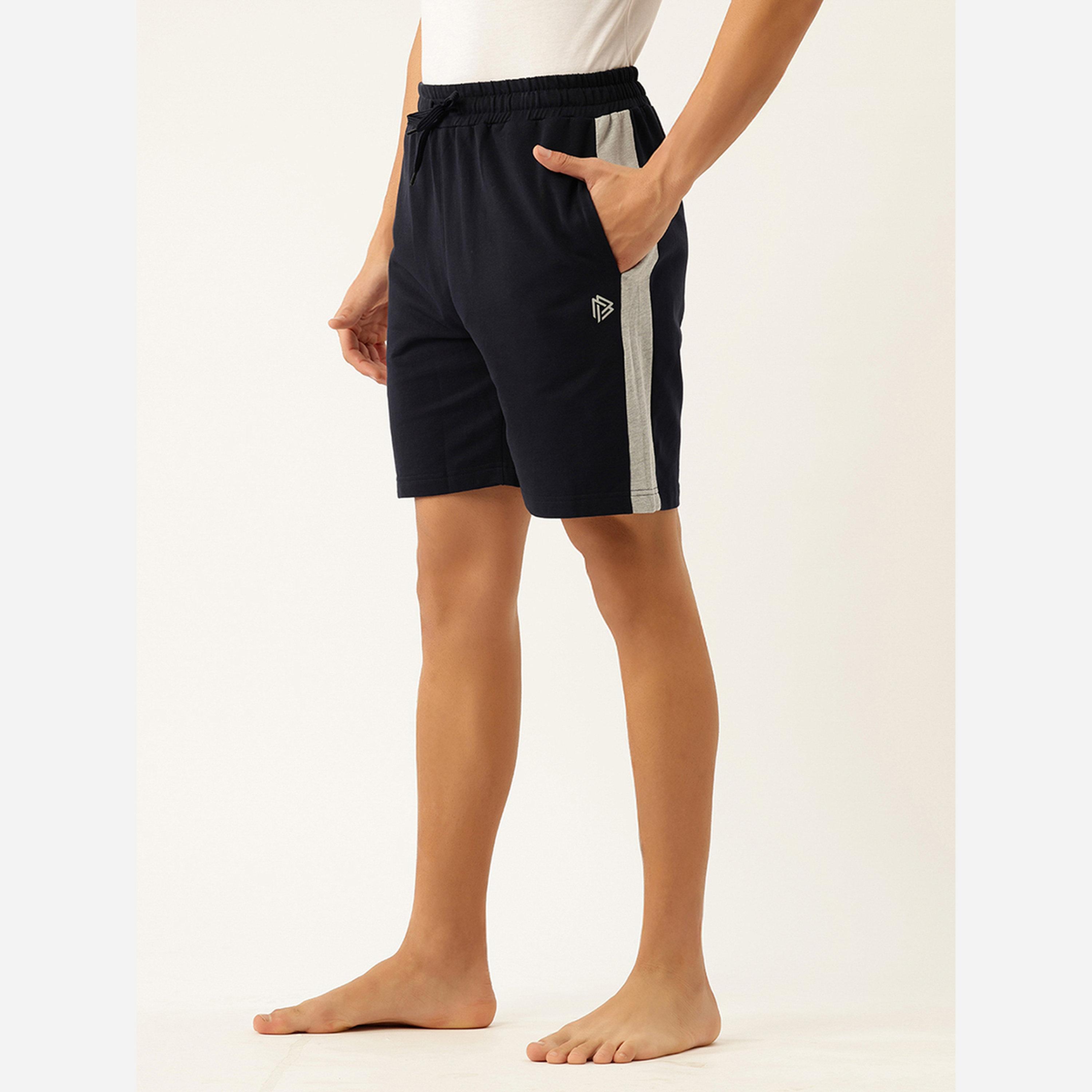 جون بلاير - شورت رجالي قطن لون أزرق داكن-men-clothing-bottoms-shorts-image-6
