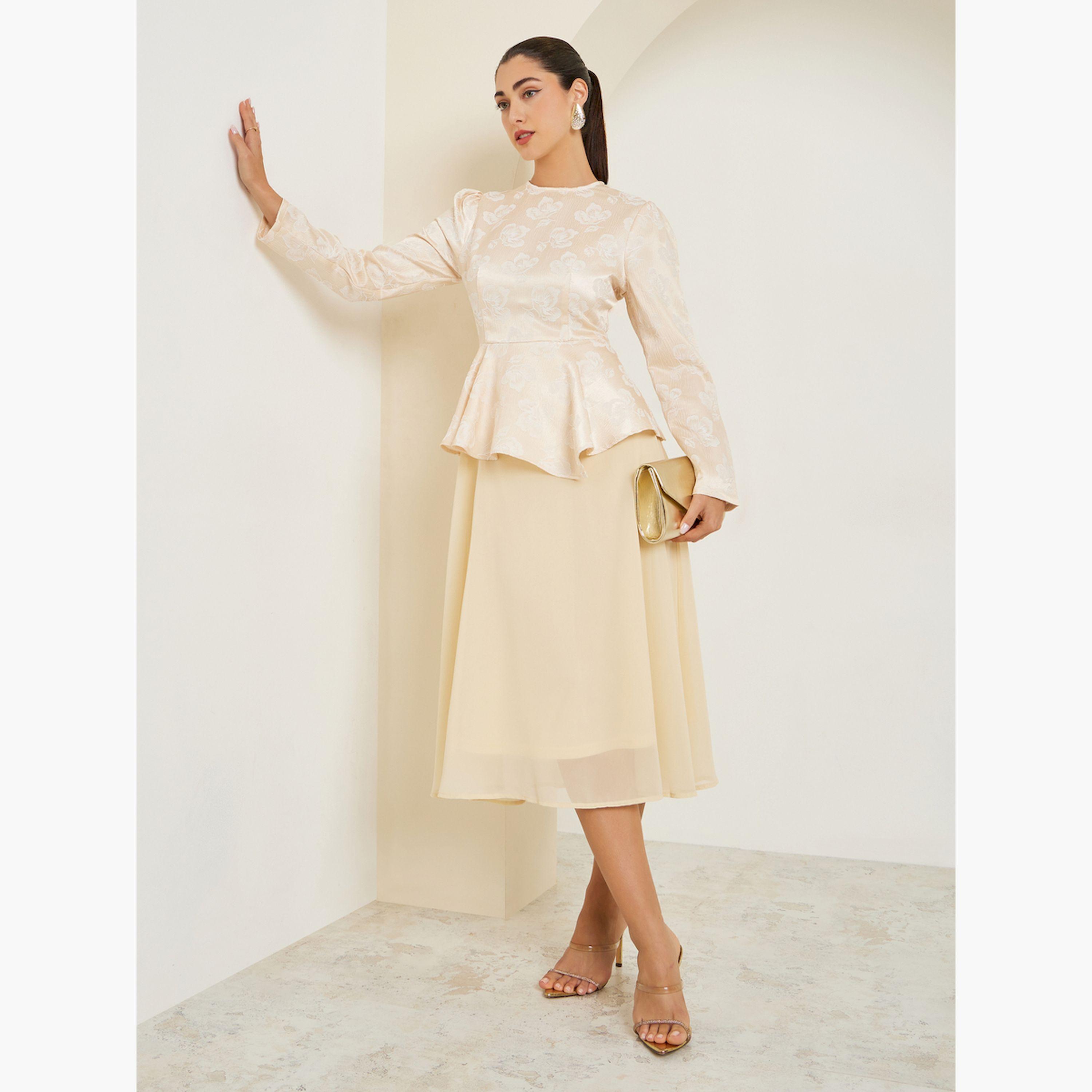 فستان ميدي بيج بأكمام طويلة وقصة واسعة-women-clothing-dresses-image-1