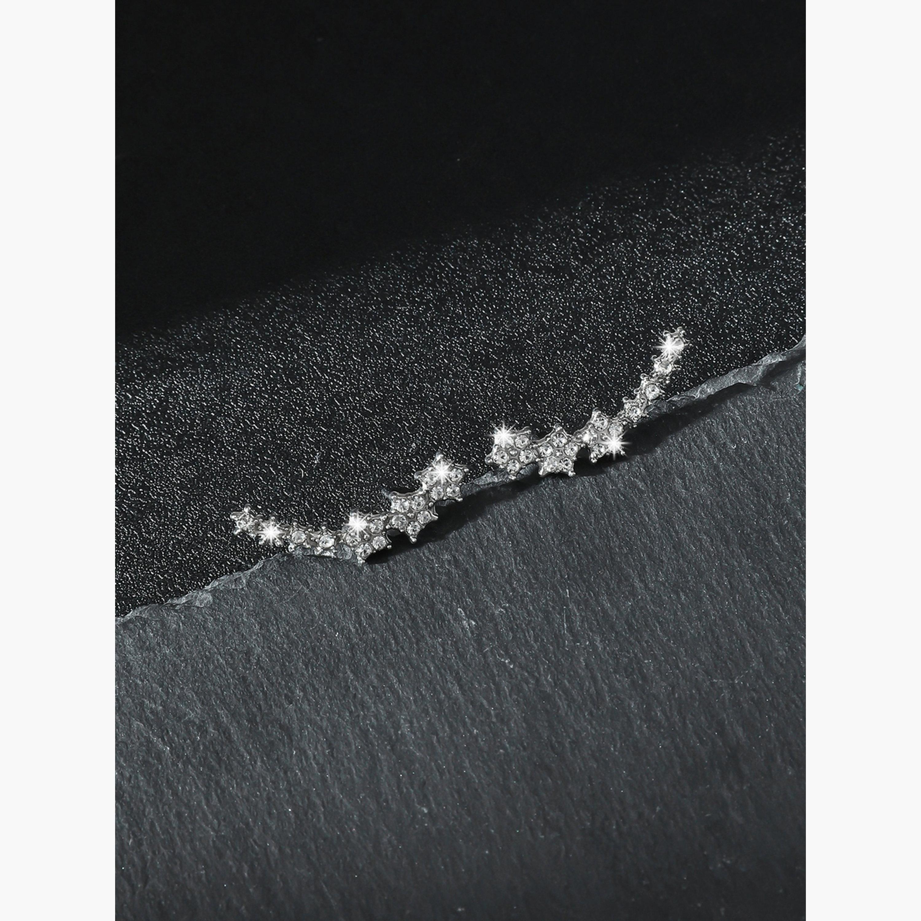 Take Two Contrast Rhinestone Embellished Earrings-women-watchesandjewellery-jewellery-earrings-image-4