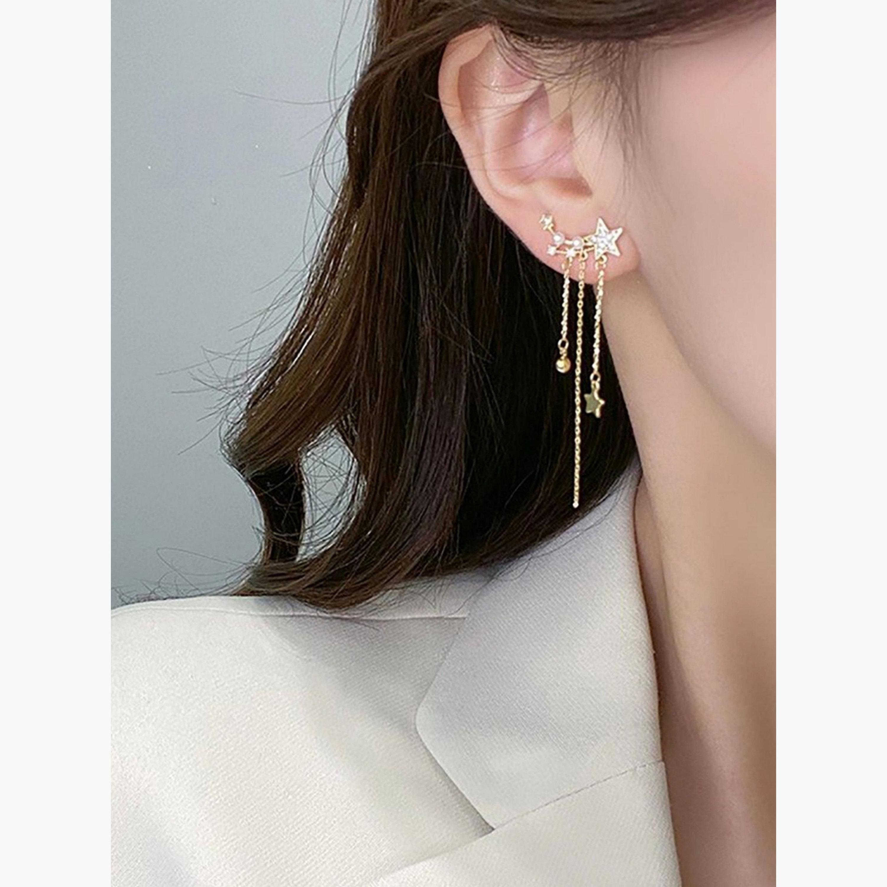 أقراط مزينة بالراين مع شرابات-women-watchesandjewellery-jewellery-earrings-image-2