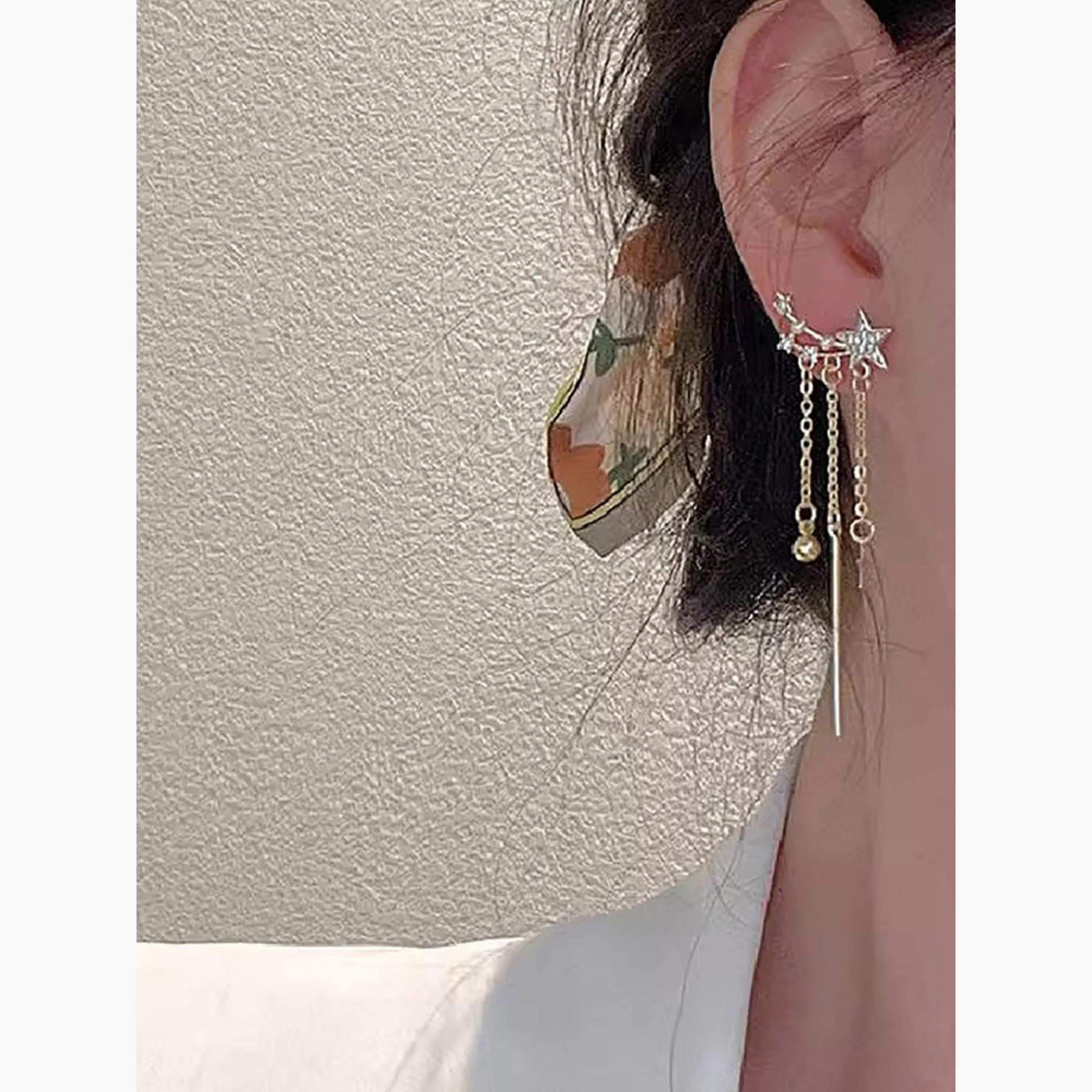 Take Two Rhinestone Embellished Earrings with Tassels-women-watchesandjewellery-jewellery-earrings-image-4