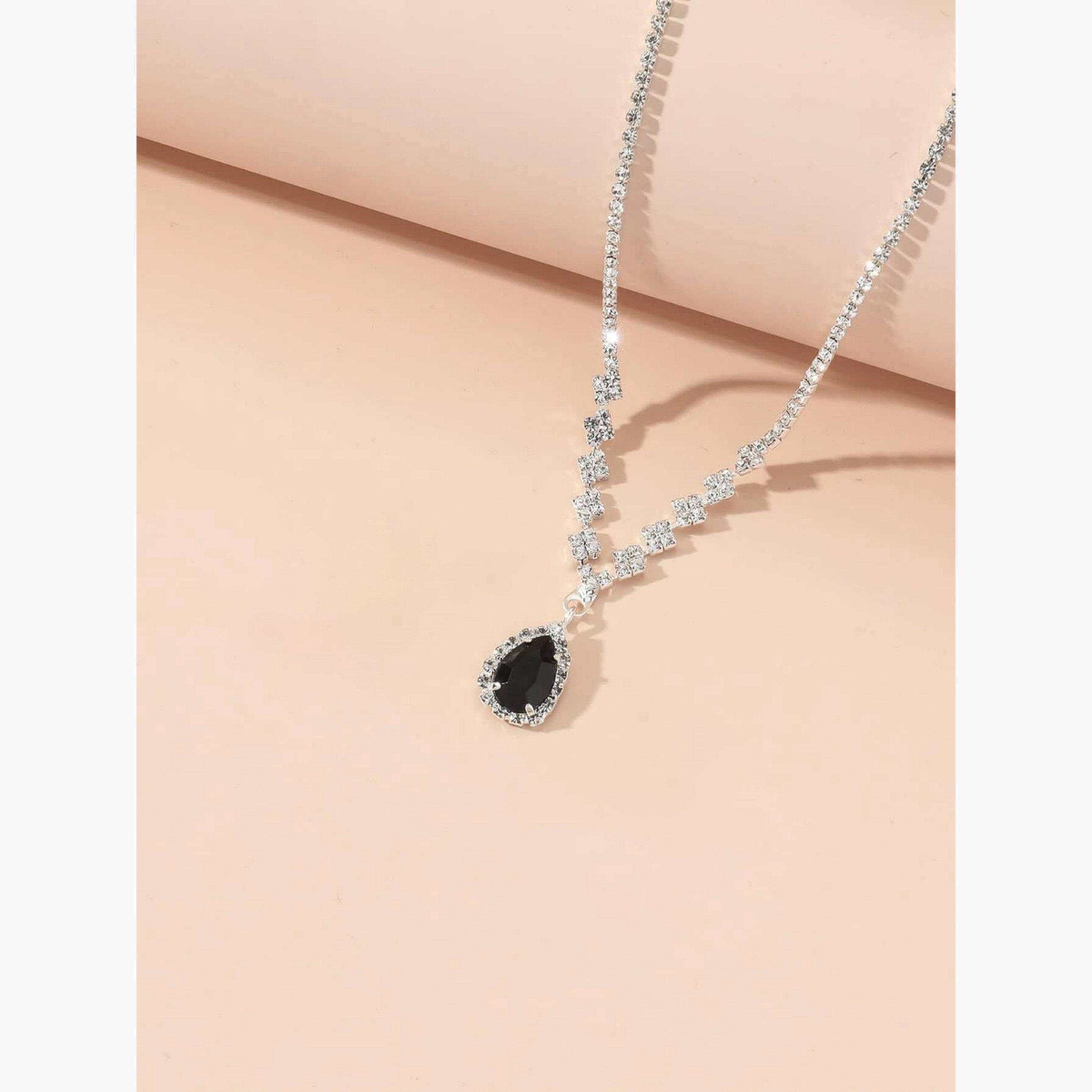 عقد مزين بدلاية متدلية بنمط متناقض-women-watchesandjewellery-jewellery-necklacesandpendants-image-3