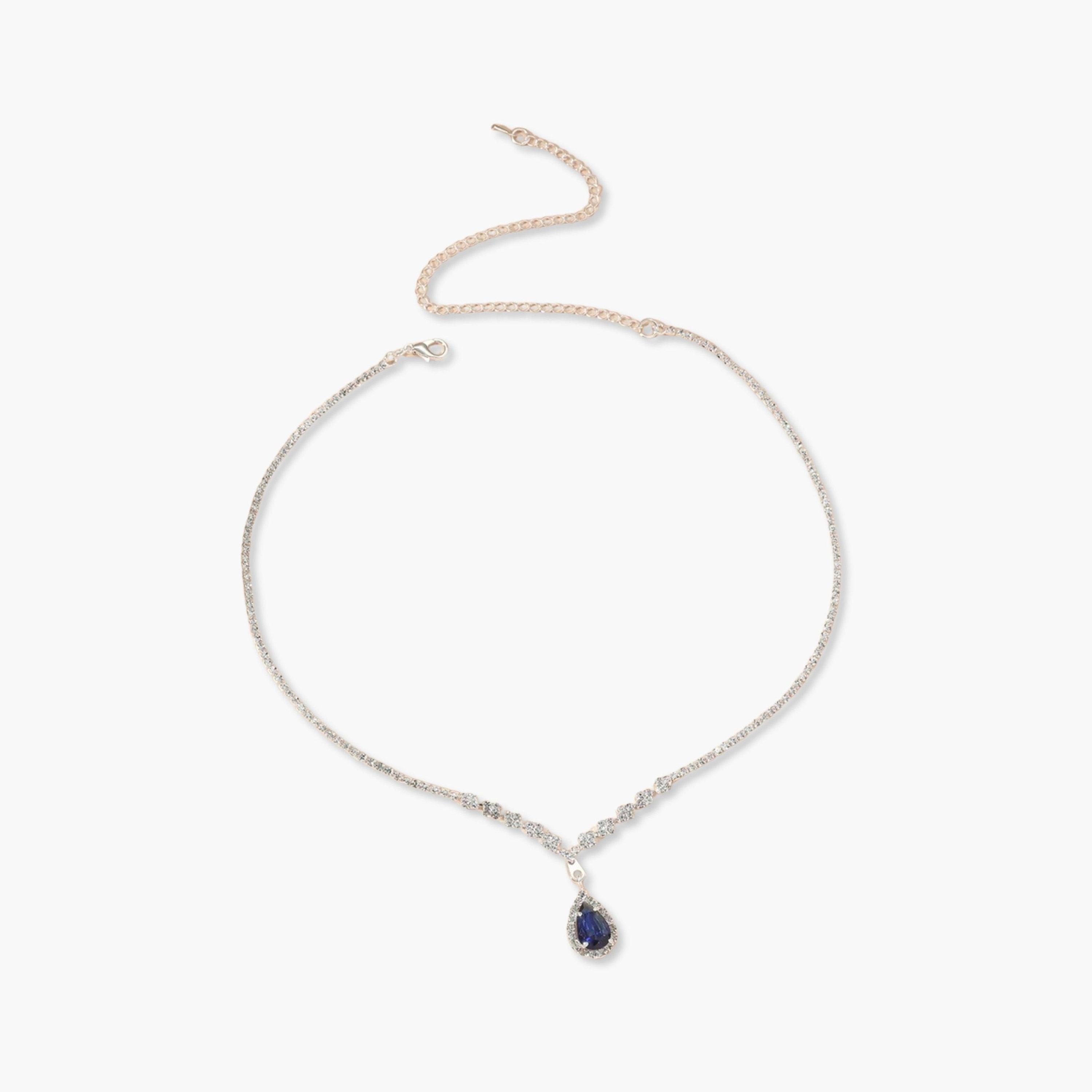 عقد مزين بدلاية متدلية بنمط متناقض-women-watchesandjewellery-jewellery-necklacesandpendants-image-1