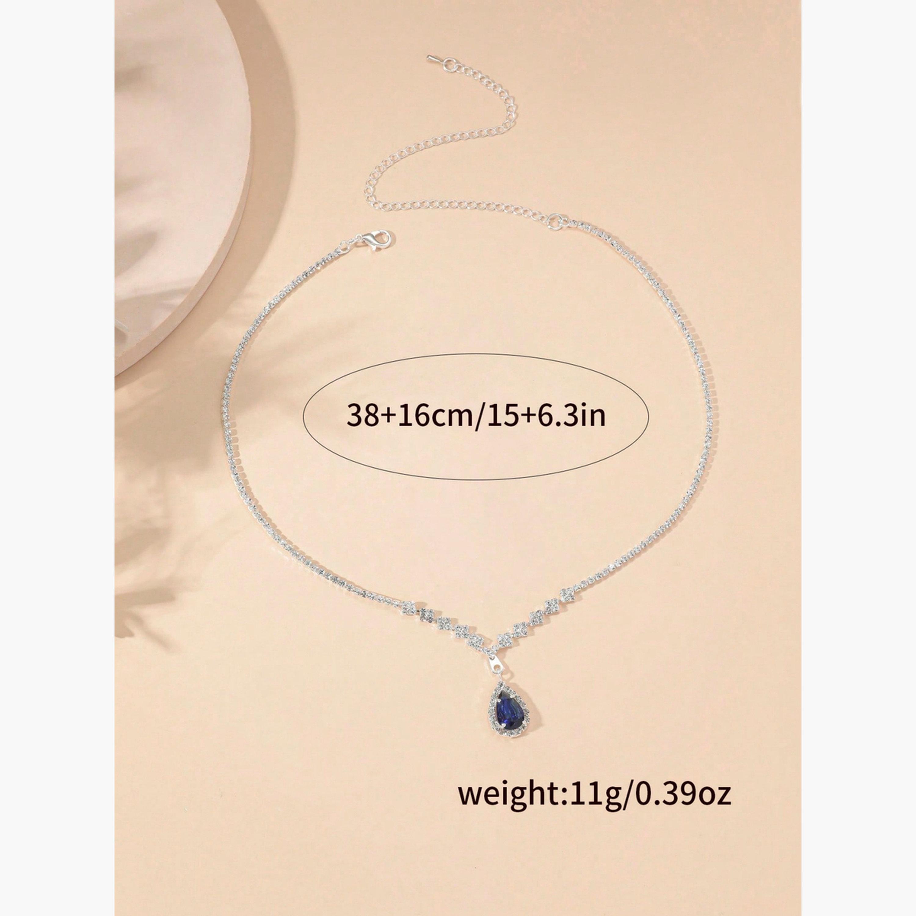 عقد مزين بدلاية متدلية بنمط متناقض-women-watchesandjewellery-jewellery-necklacesandpendants-image-4