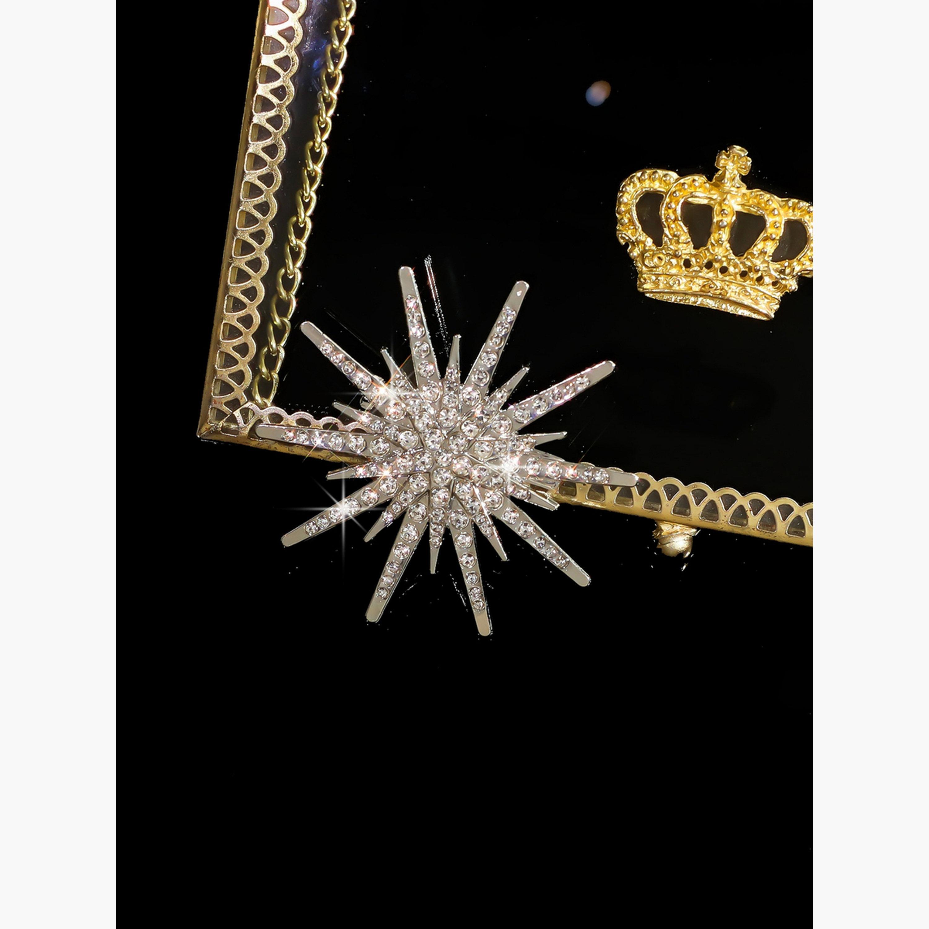 Take Two Sea Urchin Shaped Rhinestone Embellished Brooch-women-watchesandjewellery-jewellery-brooches-image-5