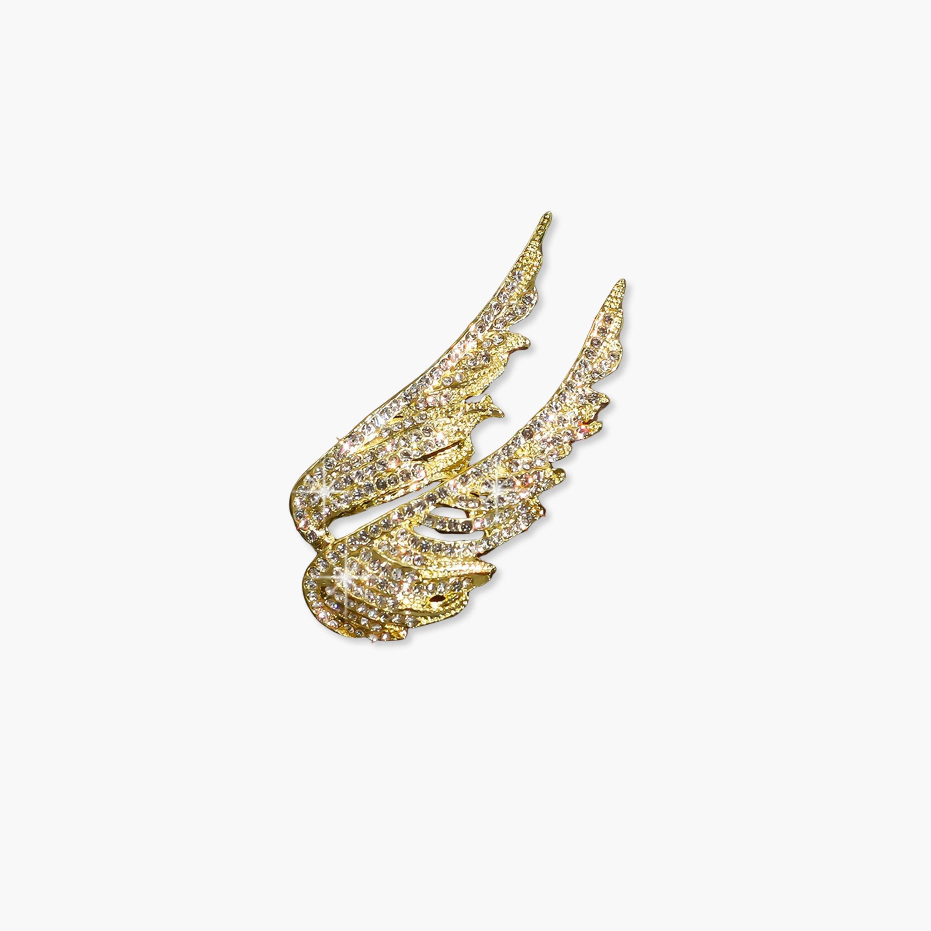 Take Two Wing Shaped Rhinestone Embellished Brooch-women-watchesandjewellery-jewellery-brooches-image-1