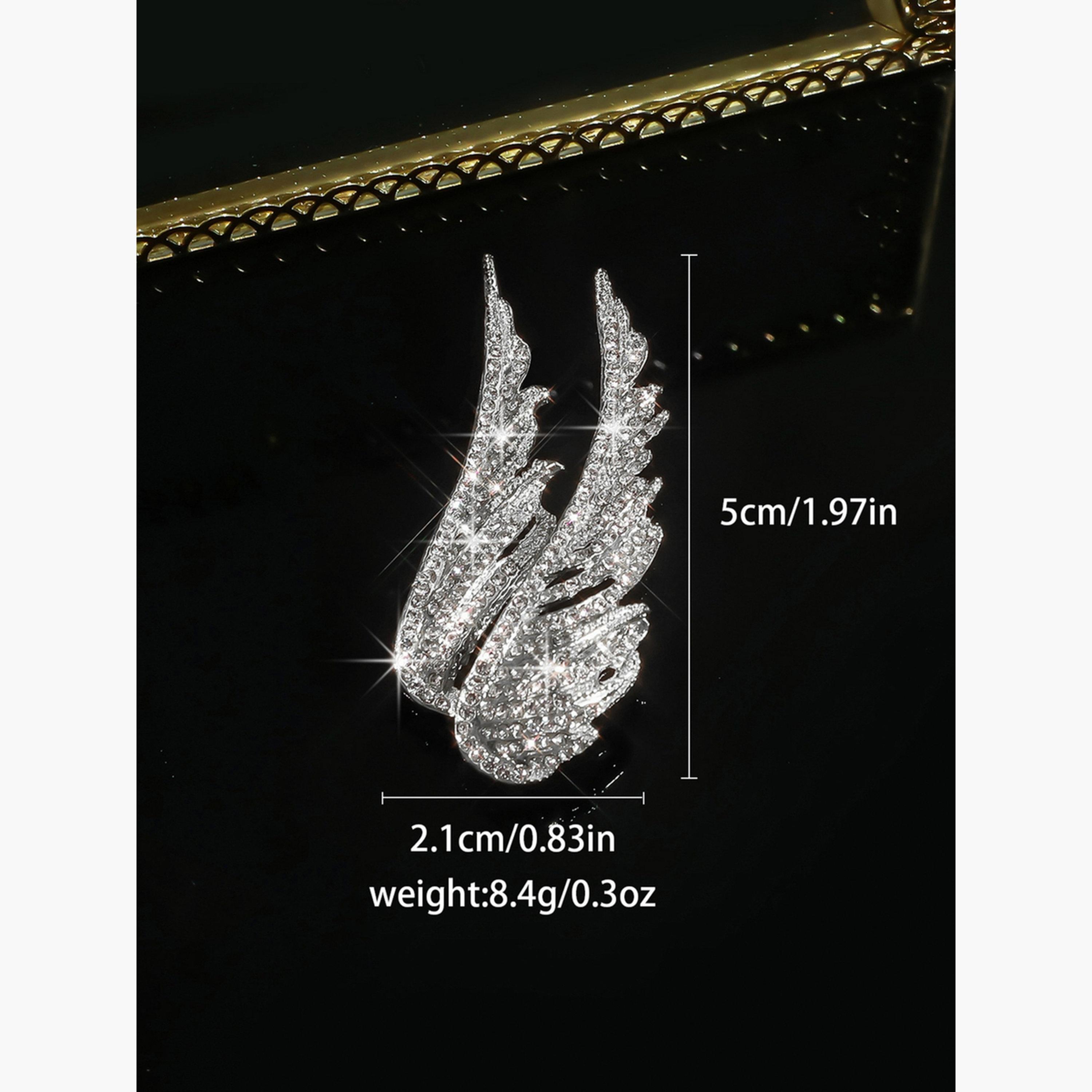 بروش مزين بالراين على شكل جناح-women-watchesandjewellery-jewellery-brooches-image-3