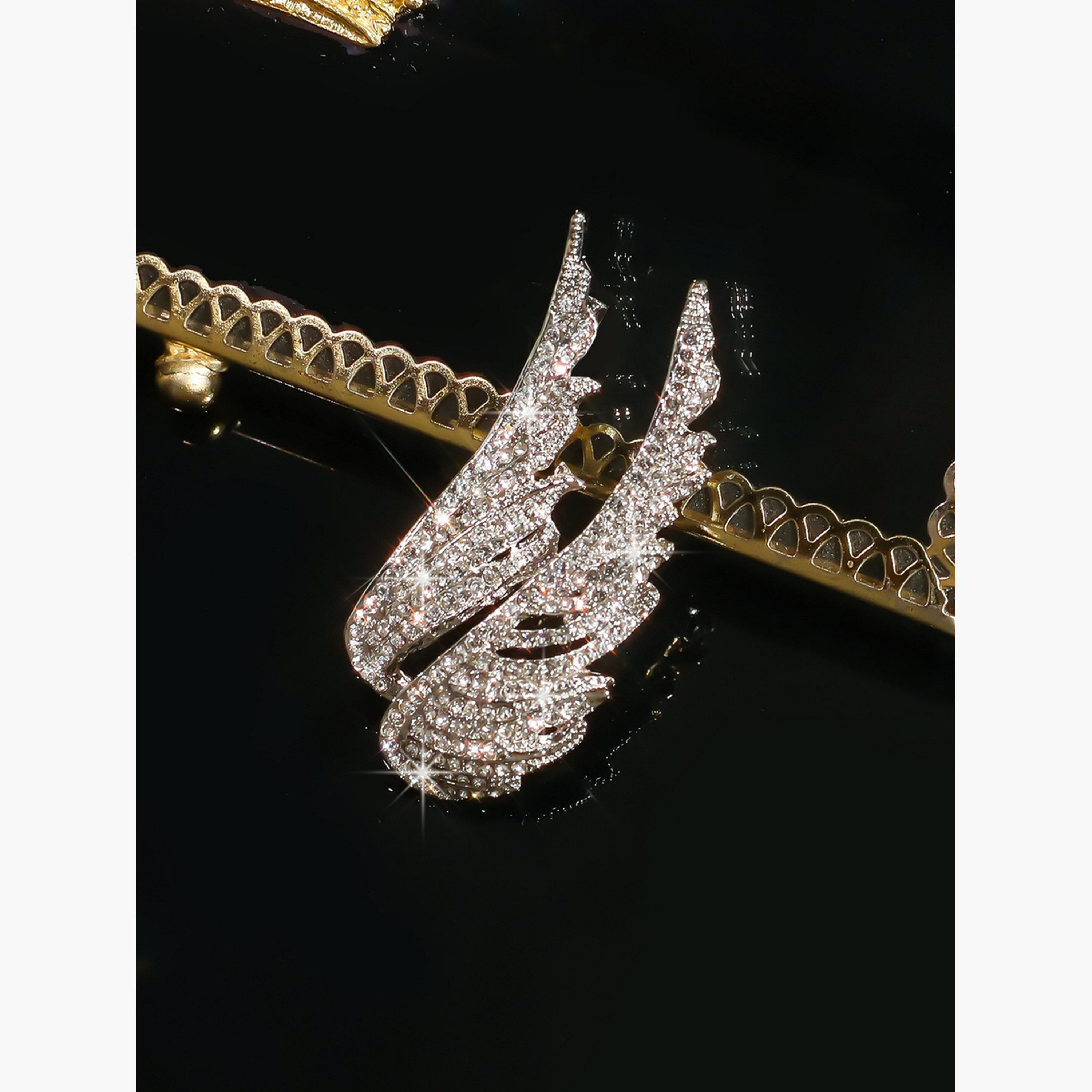 بروش مزين بالراين على شكل جناح-women-watchesandjewellery-jewellery-brooches-image-6