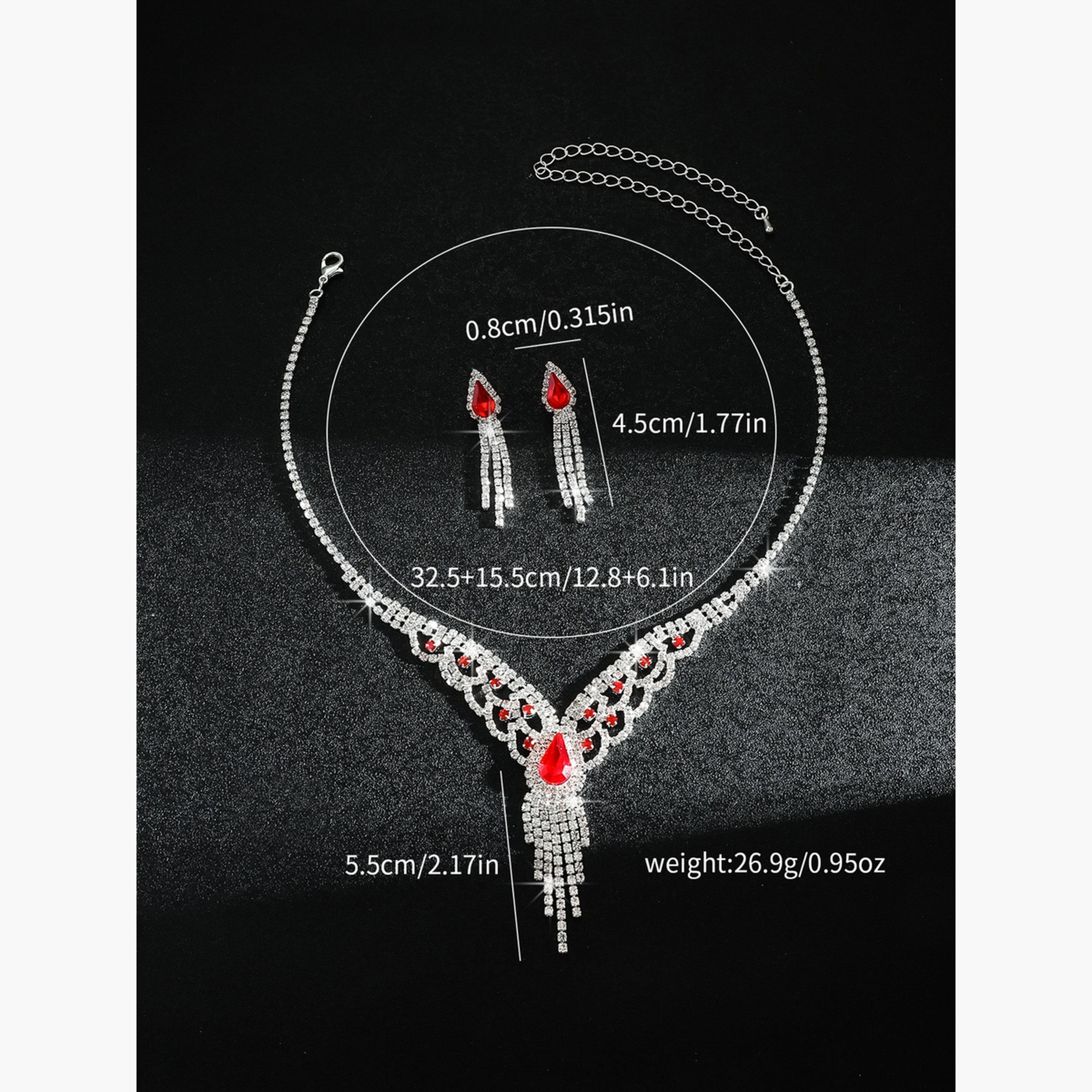 Take Two Rhinestone Embellished Necklace with Earrings Set-women-watchesandjewellery-jewellery-jewellerysets-image-3