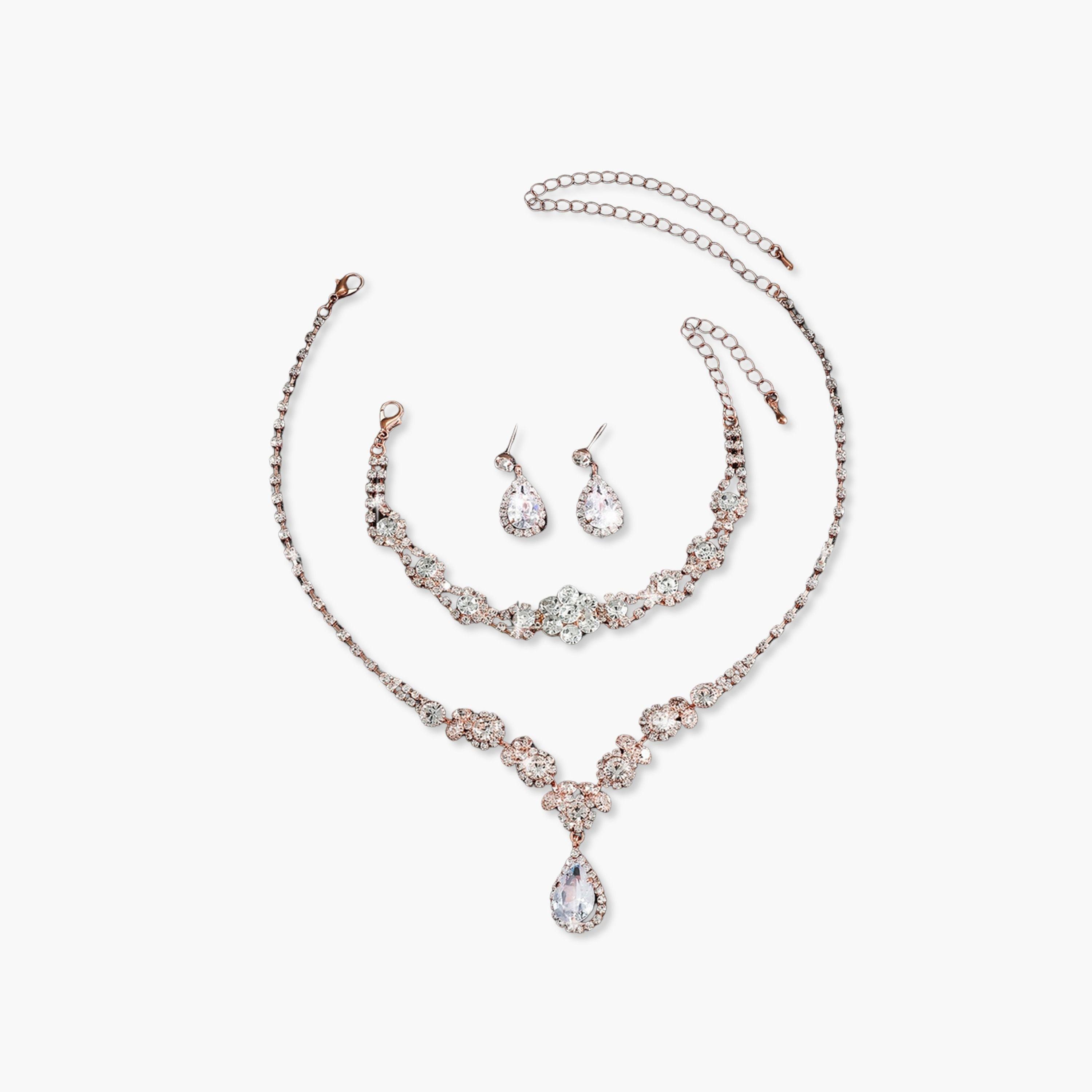 طقم من عقد وسوار وأقراط مزين بالراين-women-watchesandjewellery-jewellery-jewellerysets-image-1