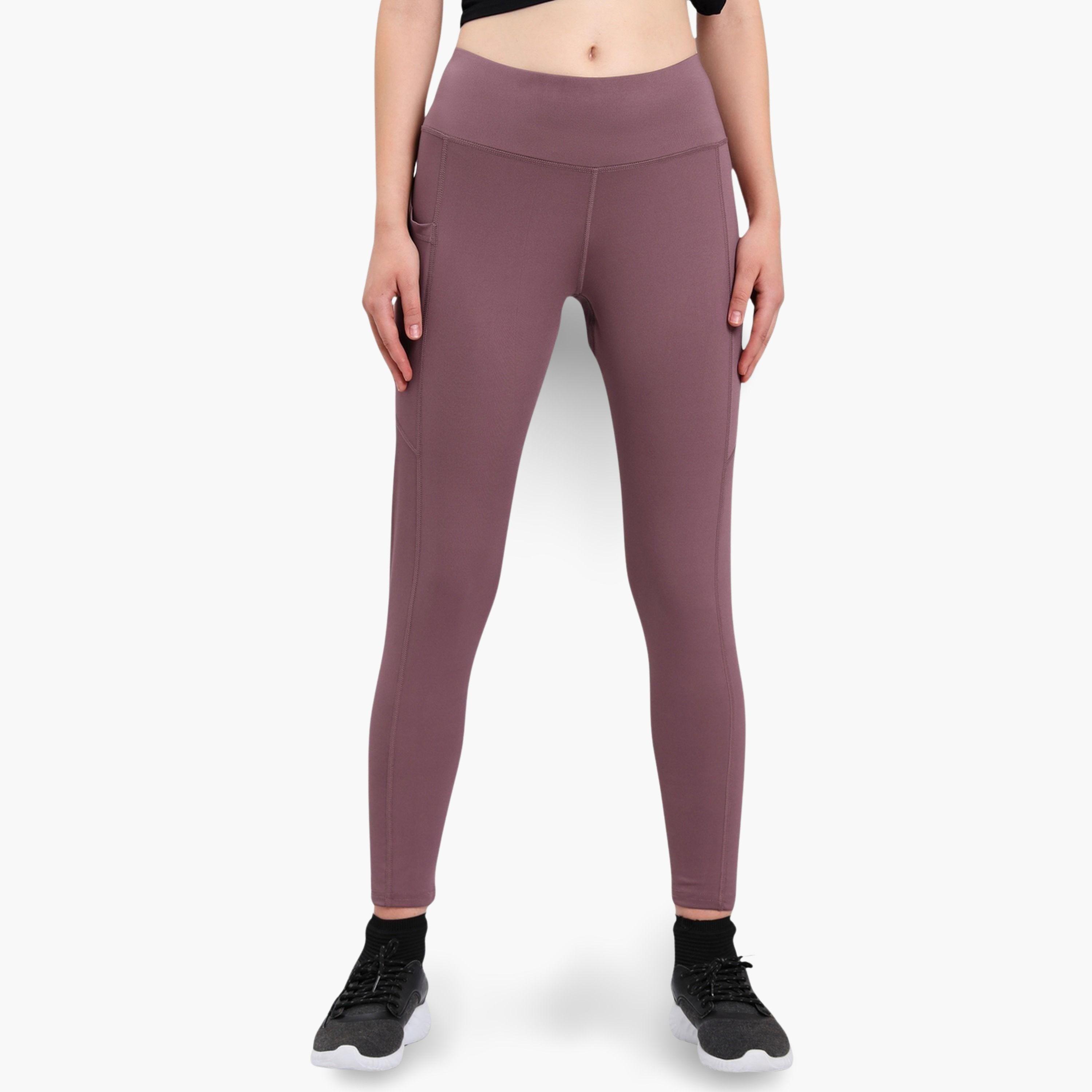 Technosport Women Solid Slim Fit Sports Tights with ELASTO LITE-women-clothing-bottoms-leggings-image-1