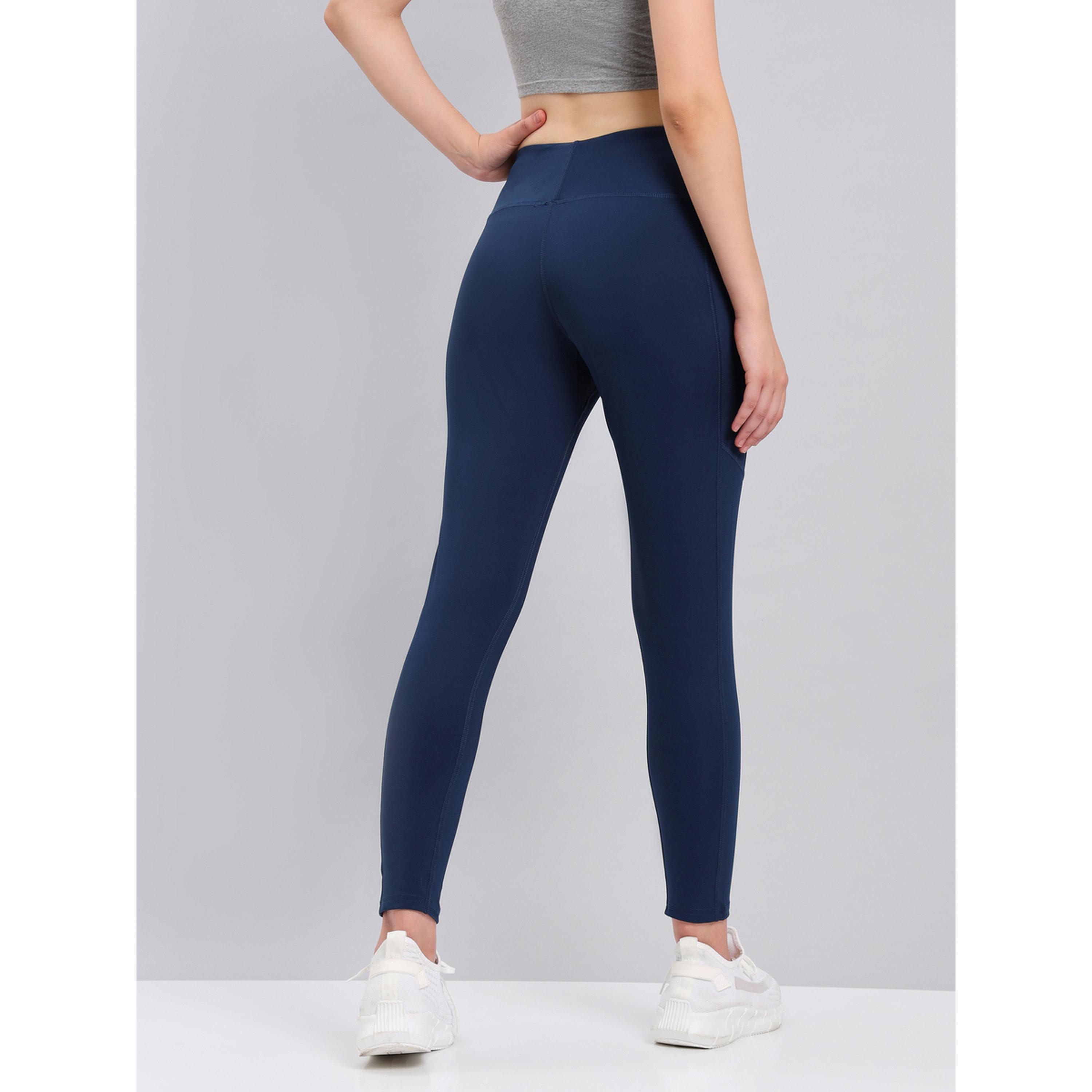 Technosport Women Solid Slim Fit Sports Tights with ELASTO LITE-women-clothing-bottoms-leggings-image-5