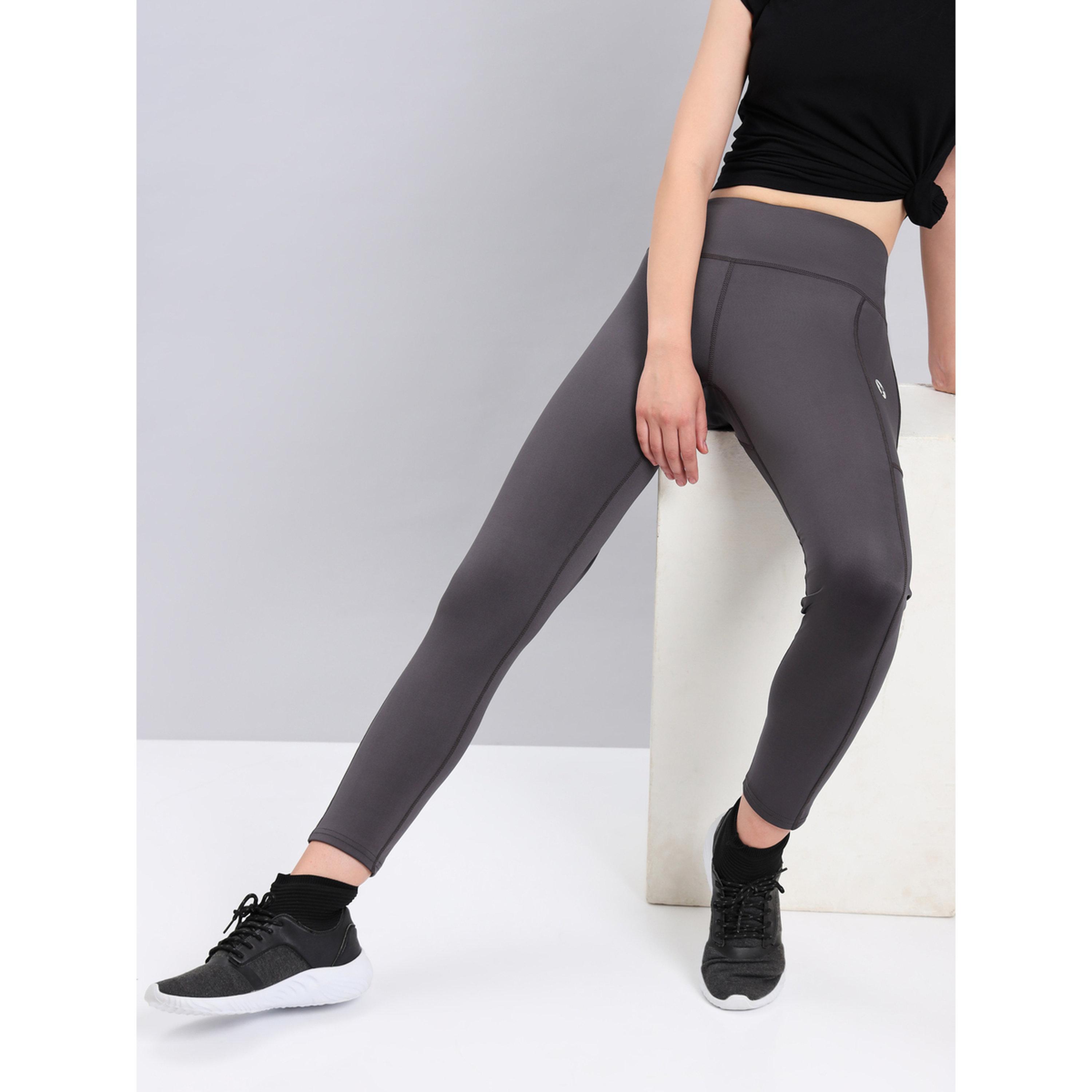 Technosport Women Solid Slim Fit Sports Tights with ELASTO LITE-women-clothing-bottoms-leggings-image-2