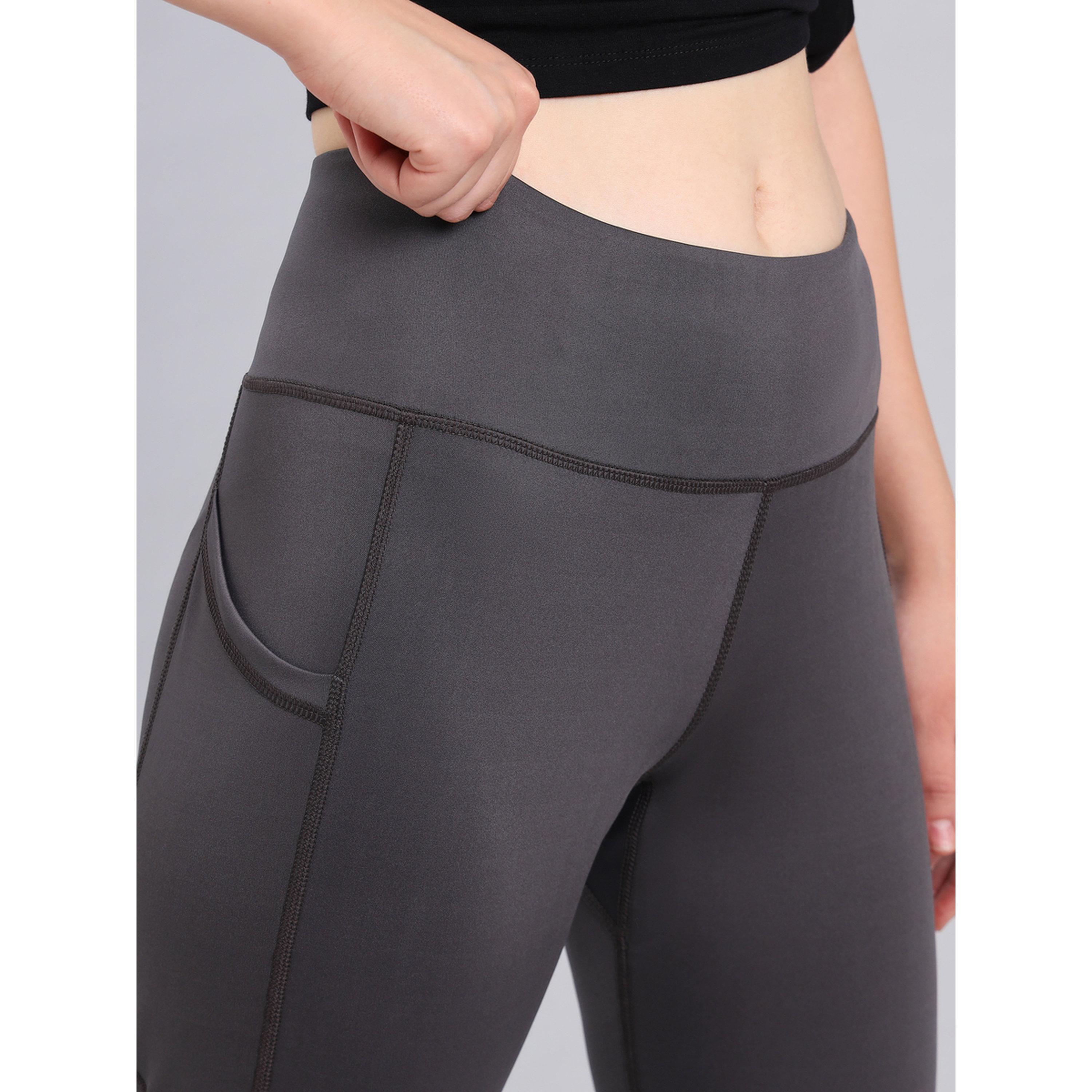 Technosport Women Solid Slim Fit Sports Tights with ELASTO LITE-women-clothing-bottoms-leggings-image-3