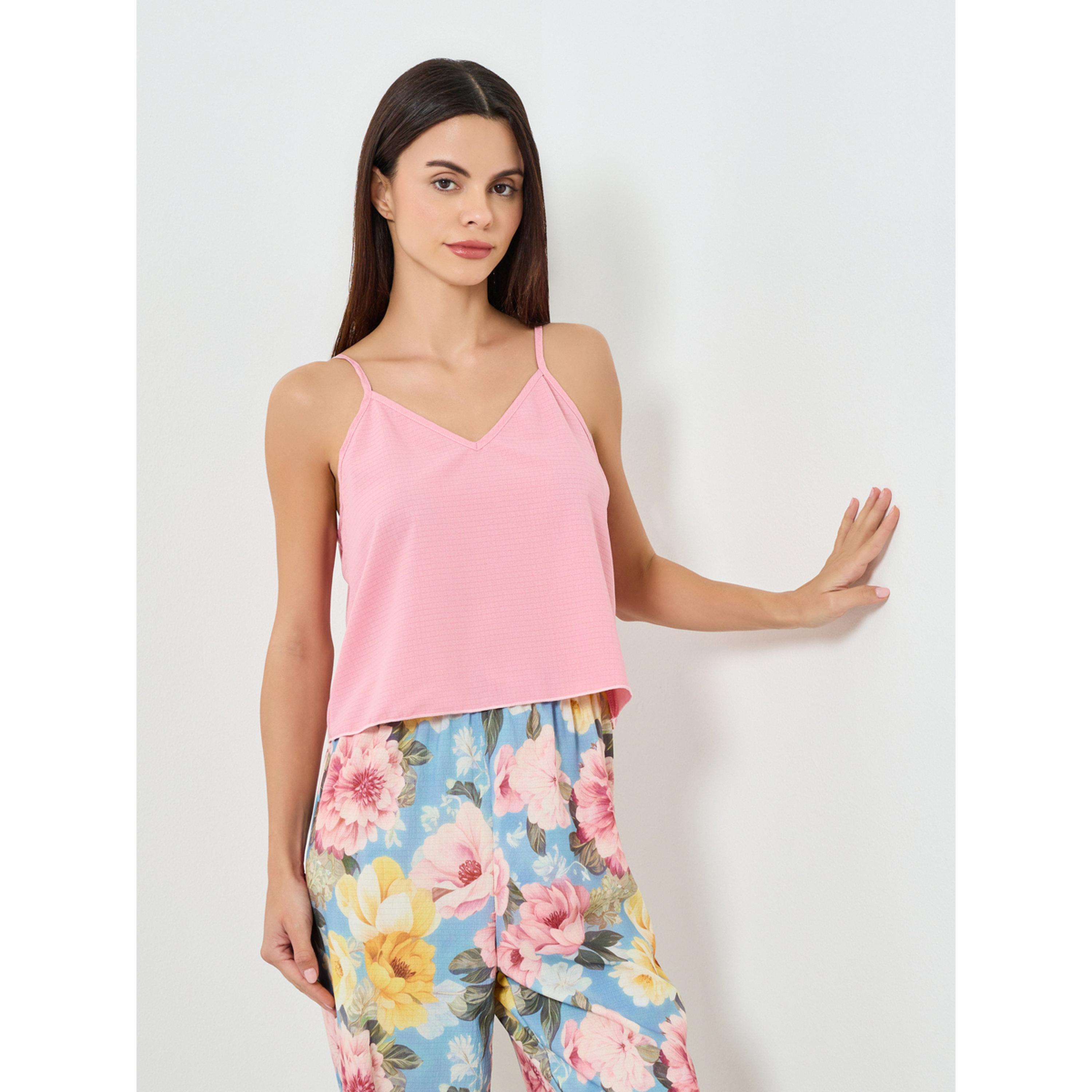 Take Two Women Cami Top and Floral Printed Pyjama Set-women-clothing-nightwear-pyjamas-longsets-image-2