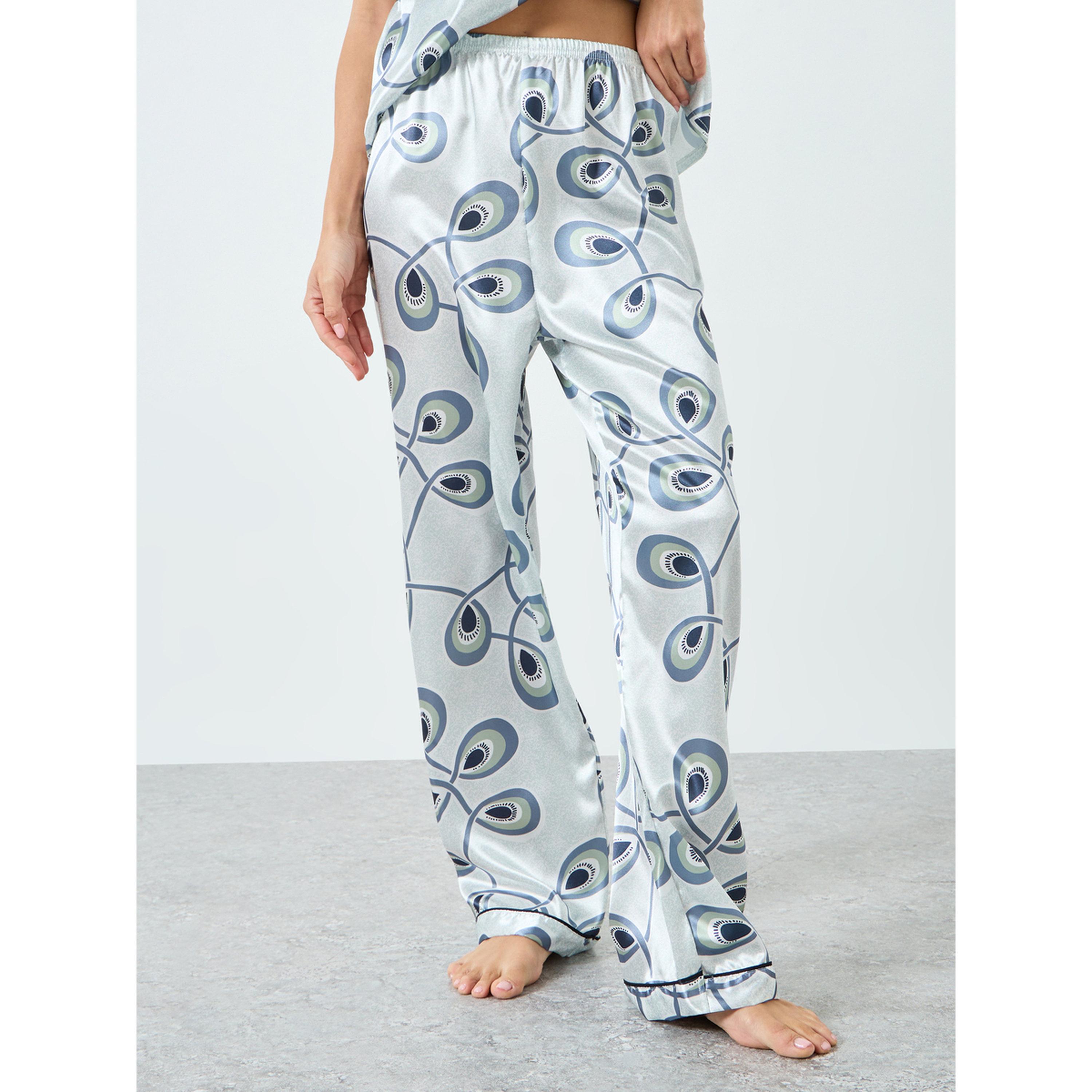 Take Two Women Graphic Printed Short Sleeve Shirt and Pyjama Set-women-clothing-nightwear-pyjamas-longsets-image-4