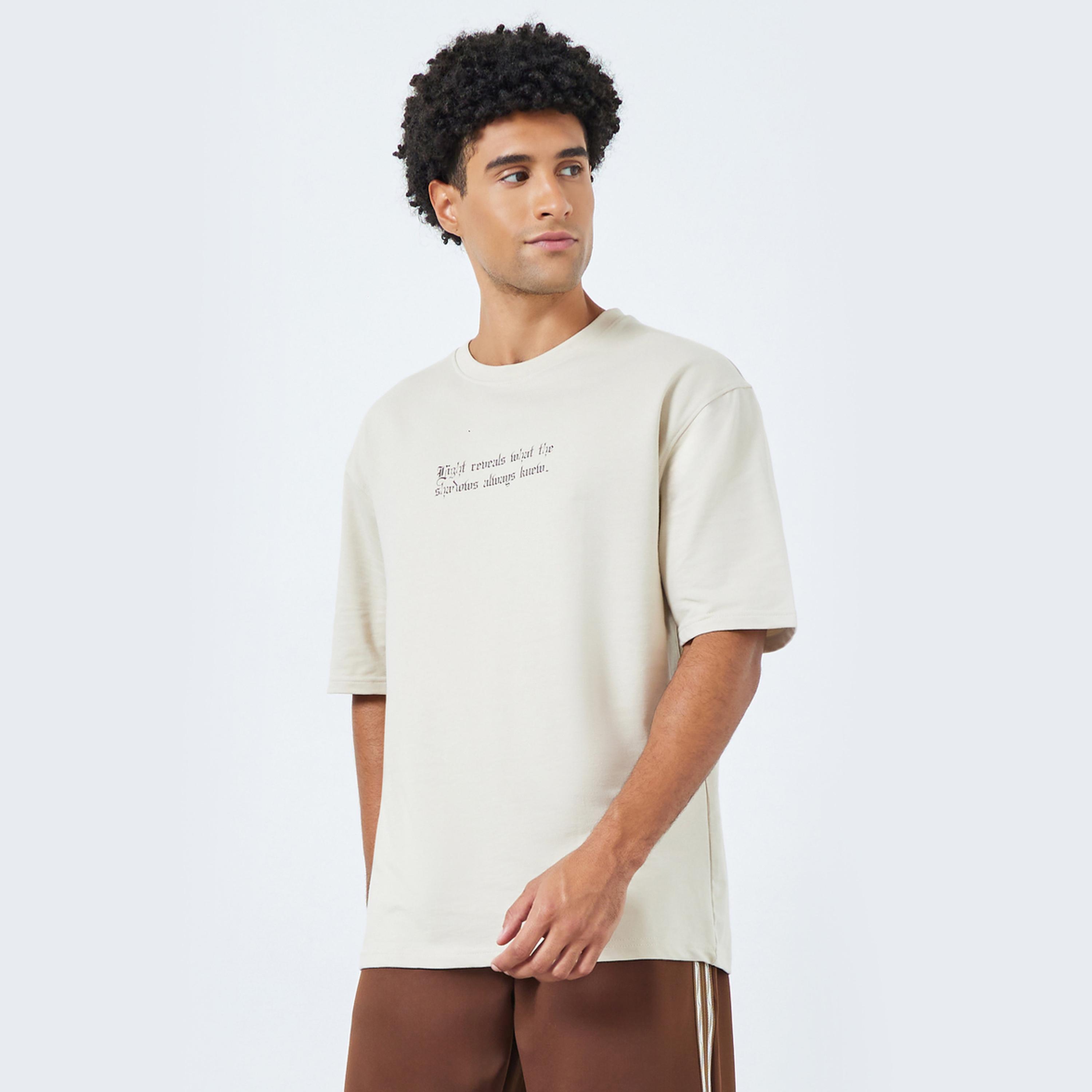Styli Men Back Tapestry Print Oversized T-Shirt-men-clothing-tshirtsandpolos-polos-image-1