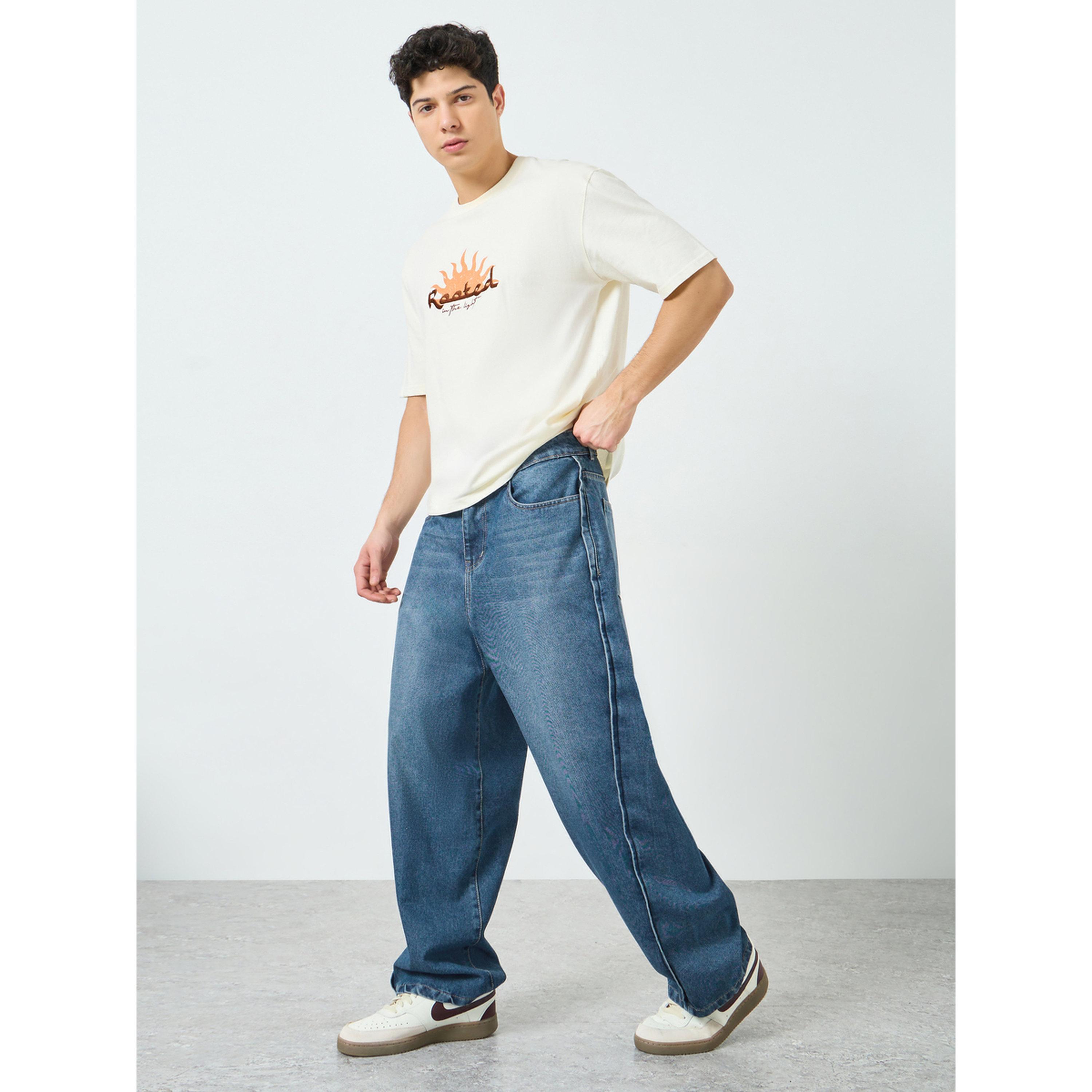 Styli Men Baggy Fit Washed Jeans-men-clothing-bottoms-jeans-image-2