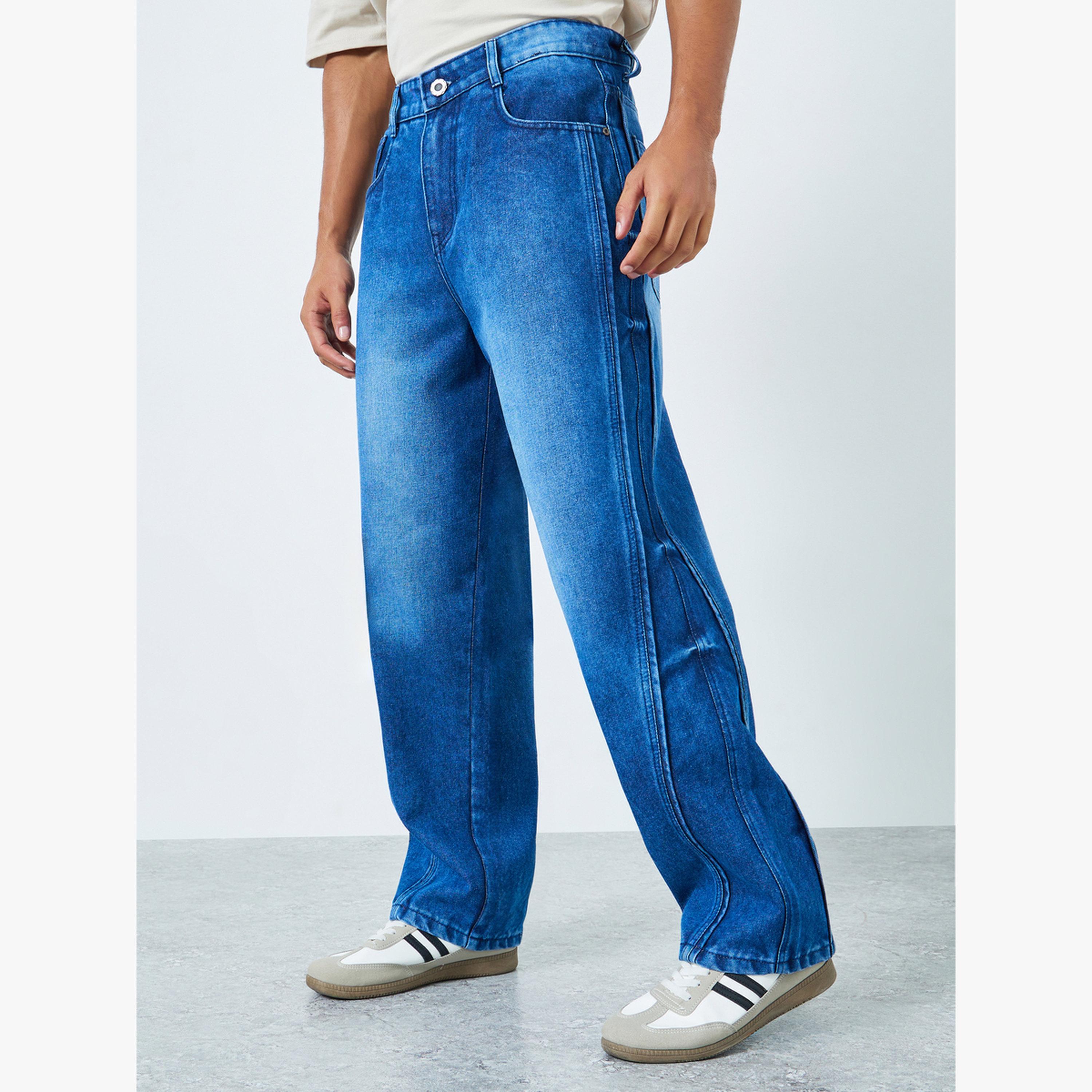 جينز قصة مريحة باهت-men-clothing-bottoms-jeans-image-1