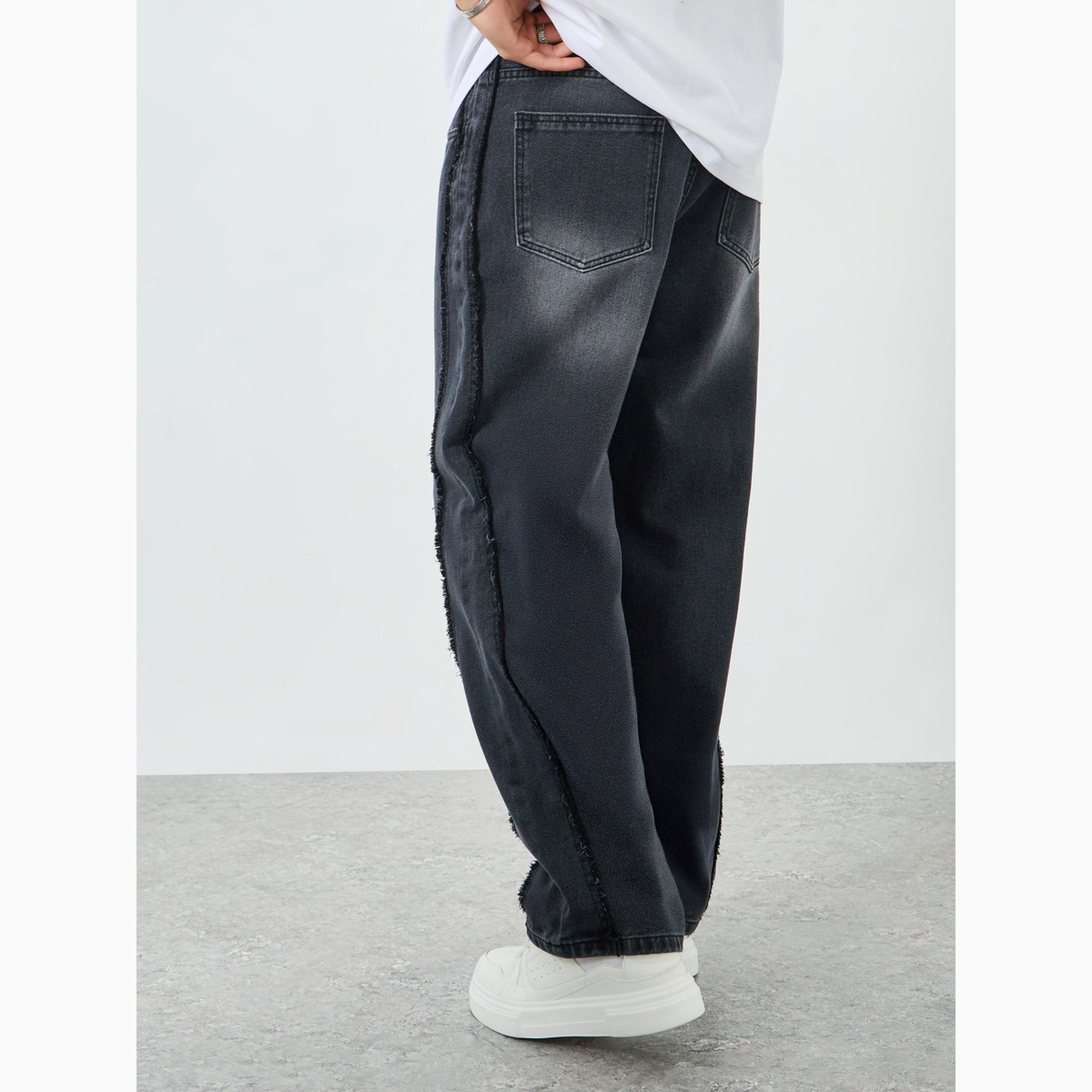 Styli Men Oversized Panelled Washed Jeans-men-clothing-bottoms-jeans-image-4