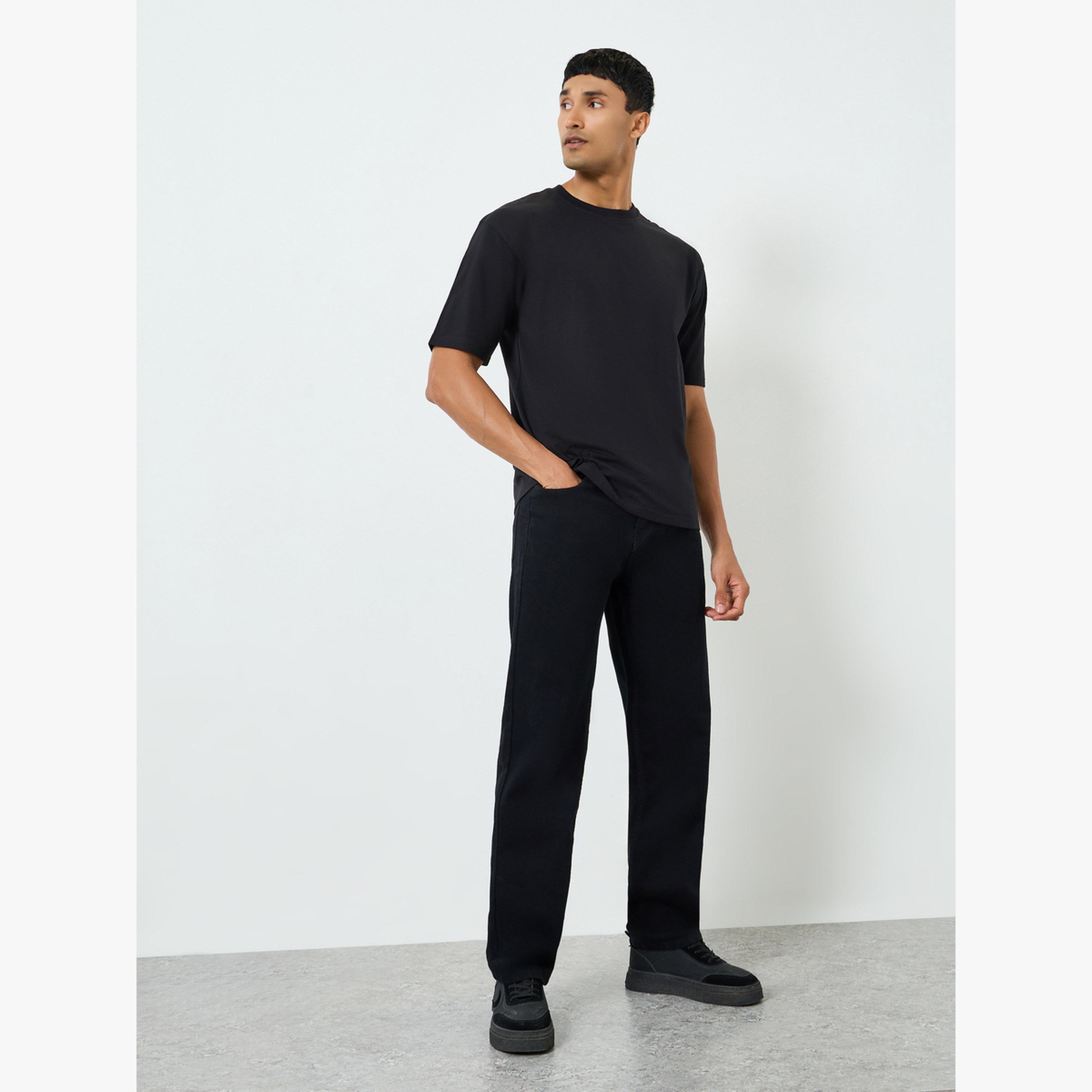 Styli Men Relaxed Fit Jeans with Drawstring-men-clothing-bottoms-joggers-image-2