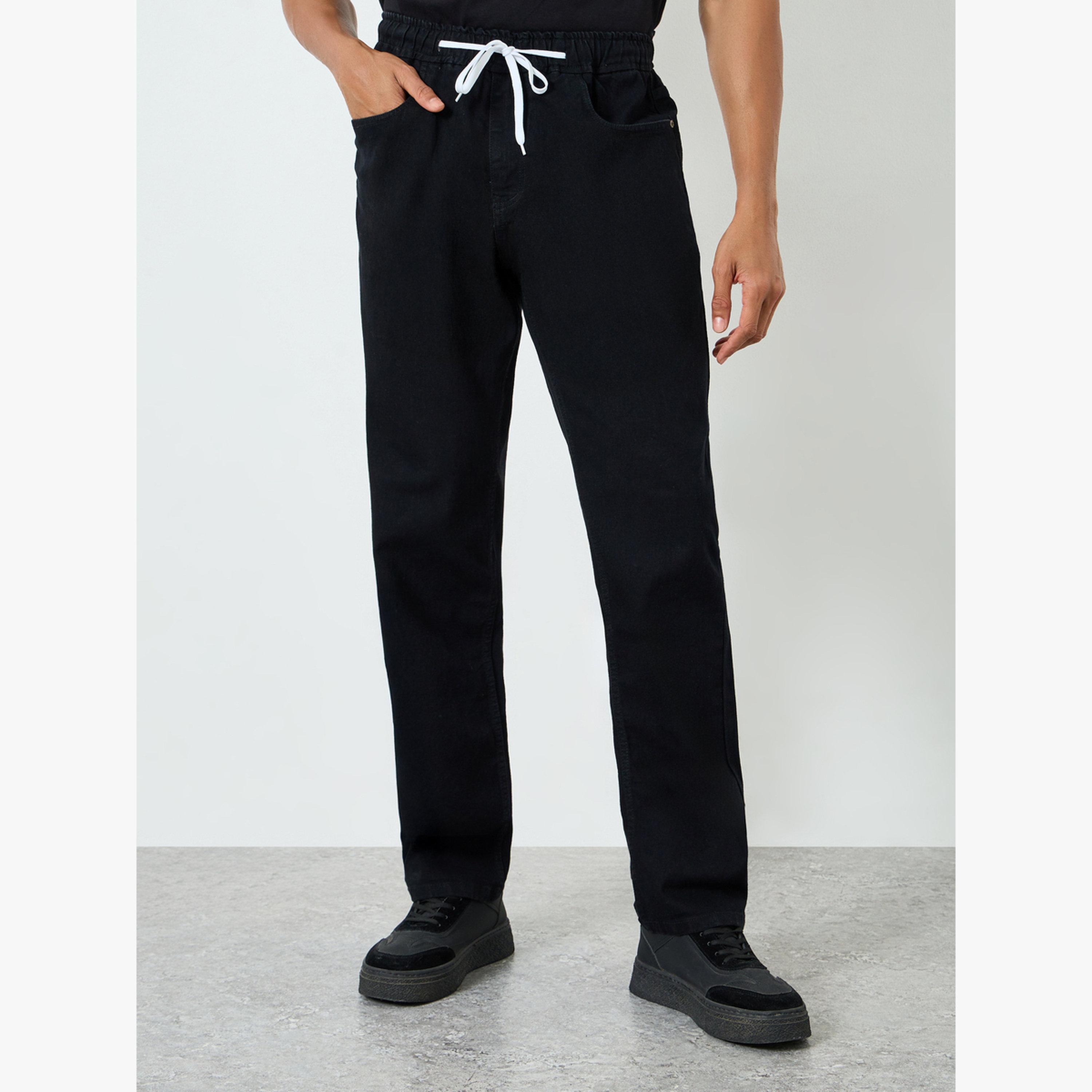 جينز قصة مريحة مع رباط سحب للرجال-men-clothing-bottoms-joggers-image-4